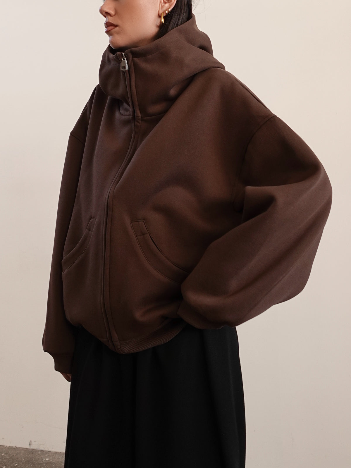 FELPA STREET OVERSIZE - MARRONE 15833
