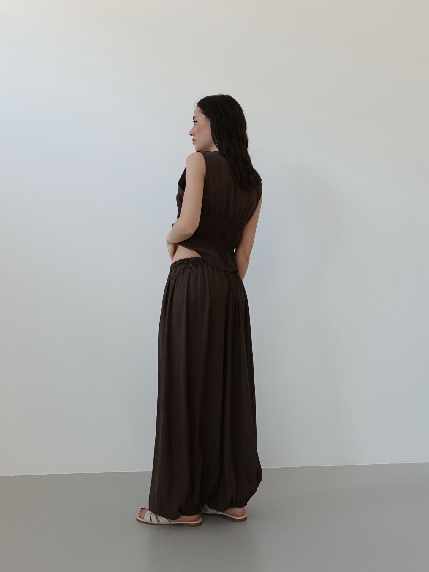 COORDINATO HAREM - CIOCCOLATO M3309