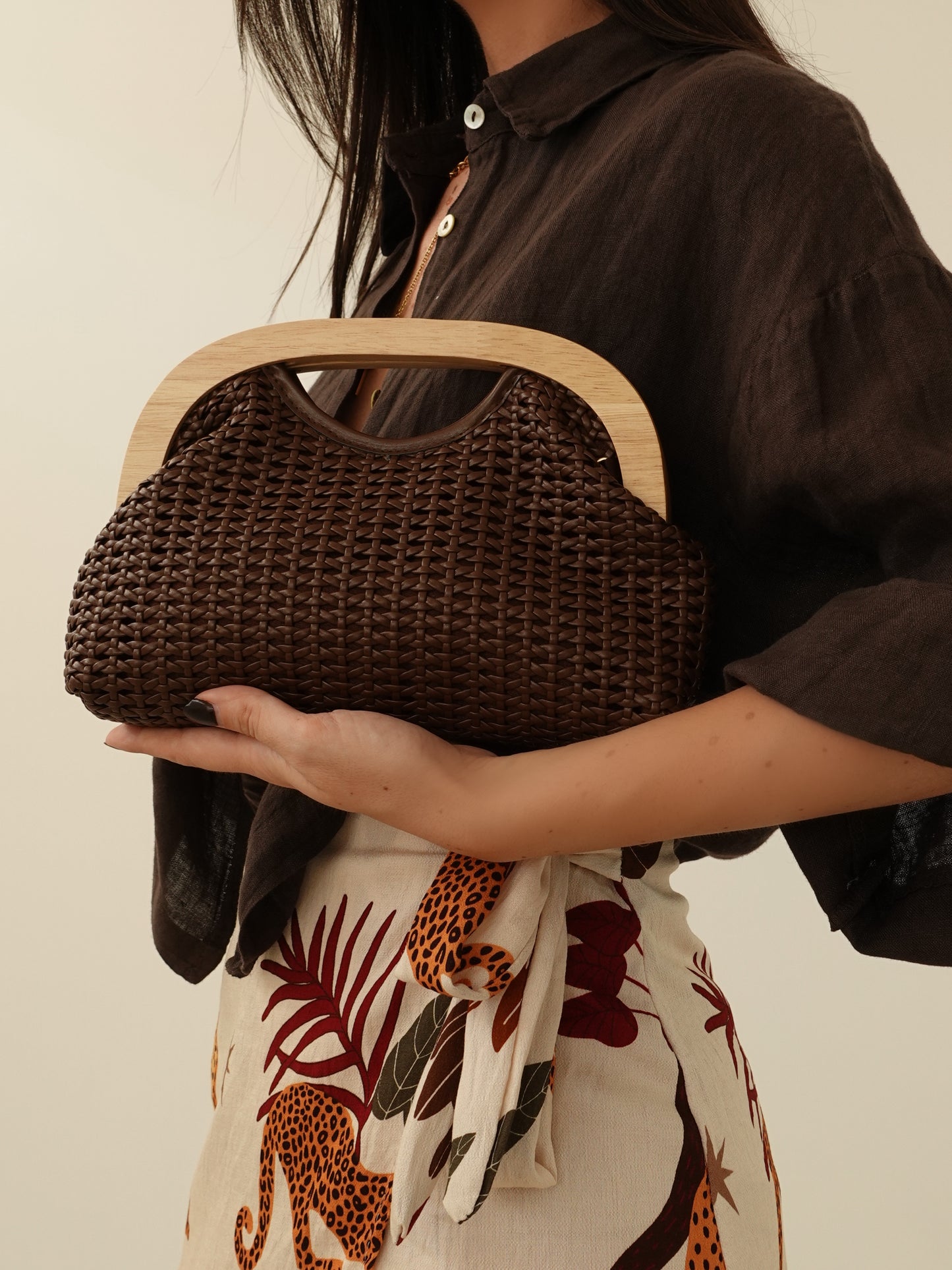 MINI CLUTCH TENERIFE - MARRONE
