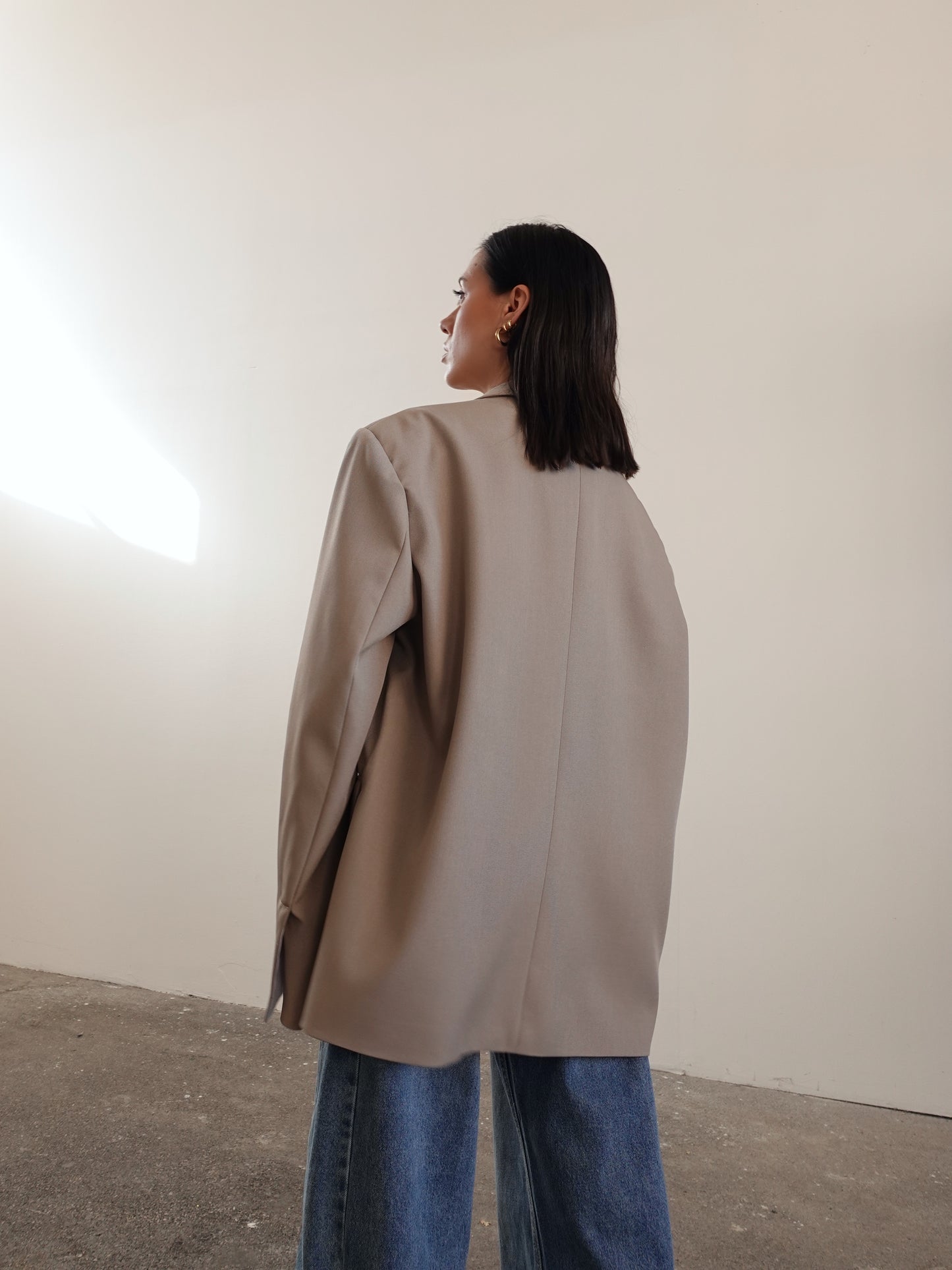 BLAZER OVERSIZE TIMES SQUARE - TAUPE 3151