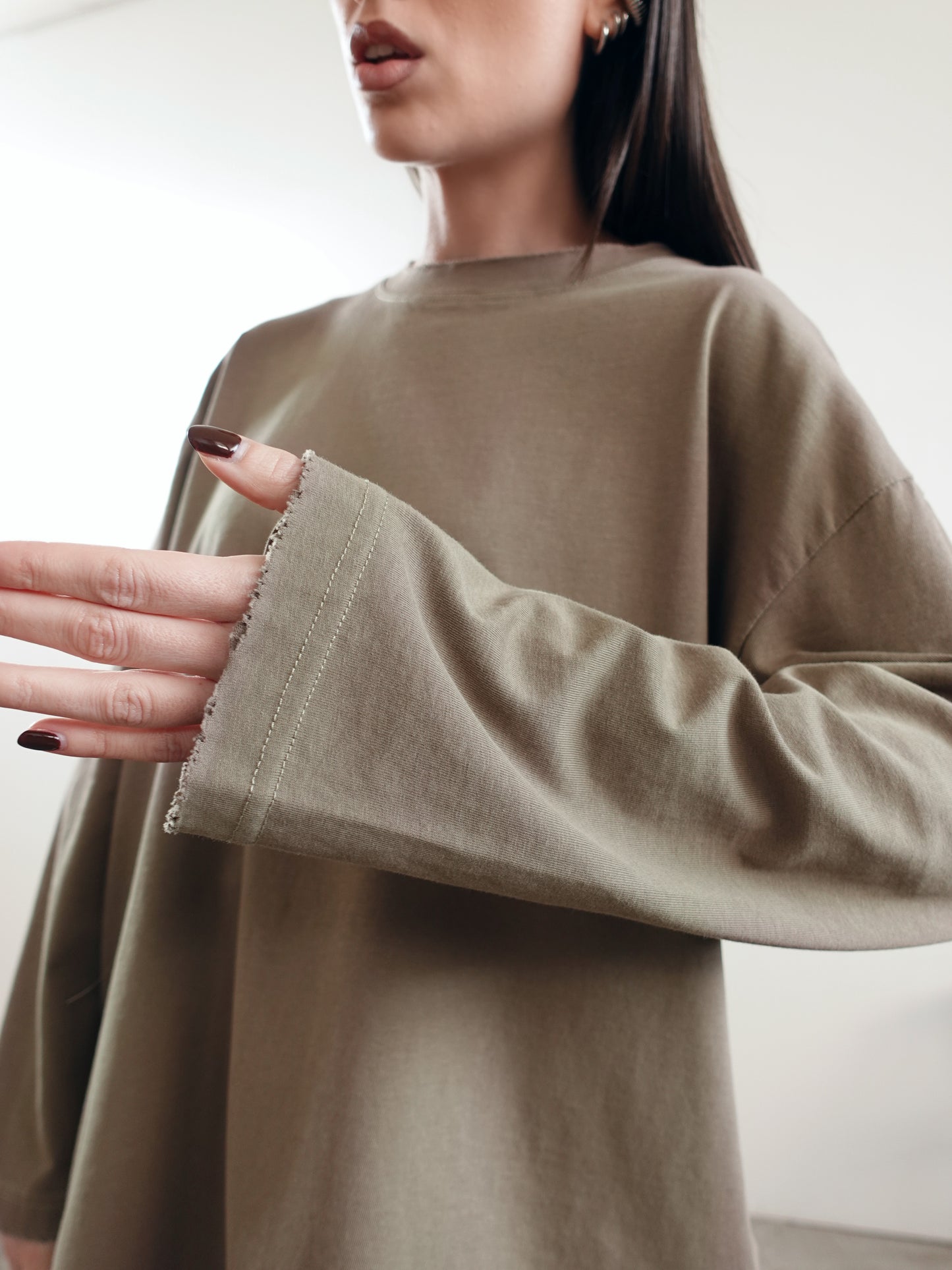 LONG-SLEEVE IN COTONE - VERDE 19298