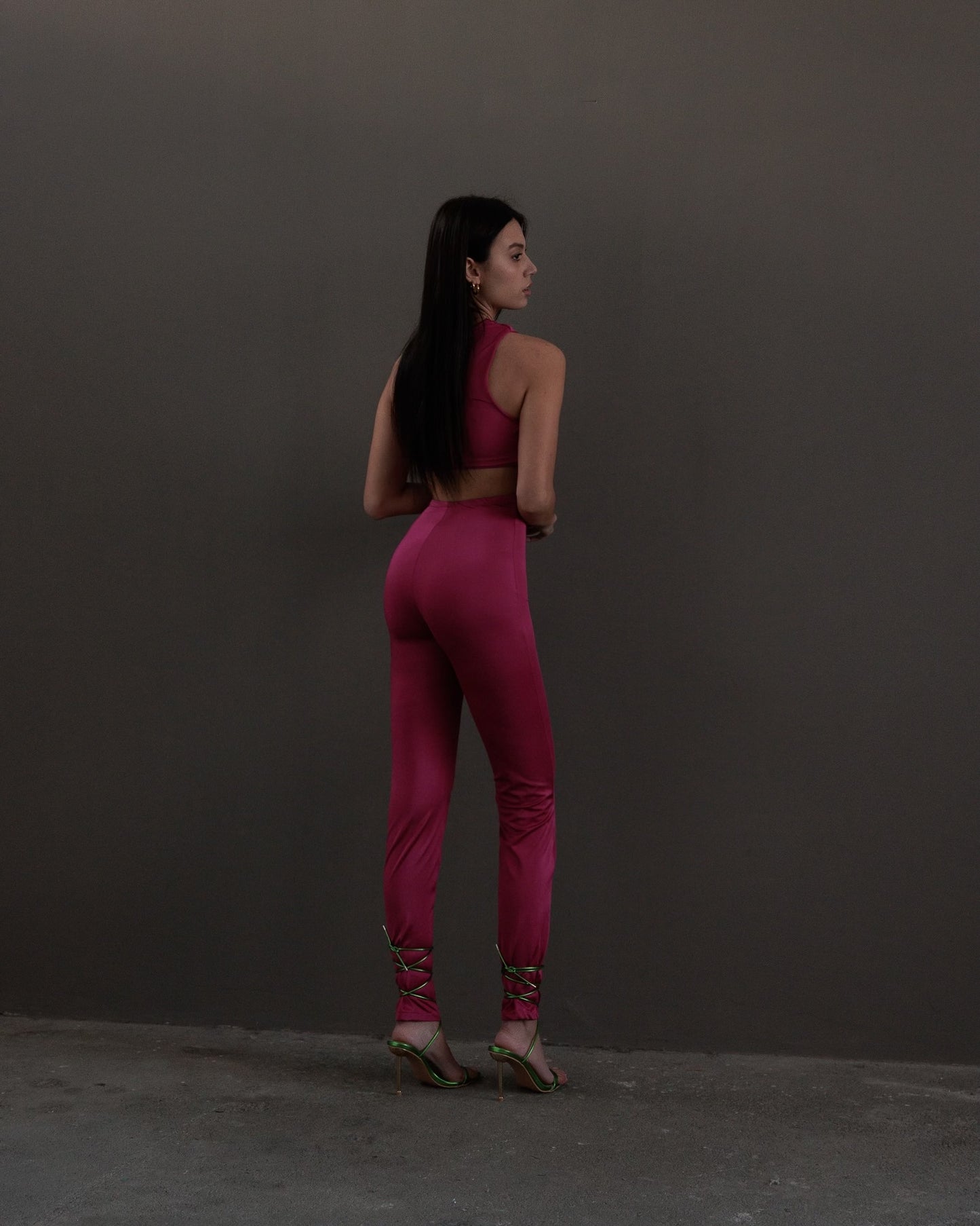 JUMPSUIT JENNIFER MONOSPALLA - MAGENTA 8837