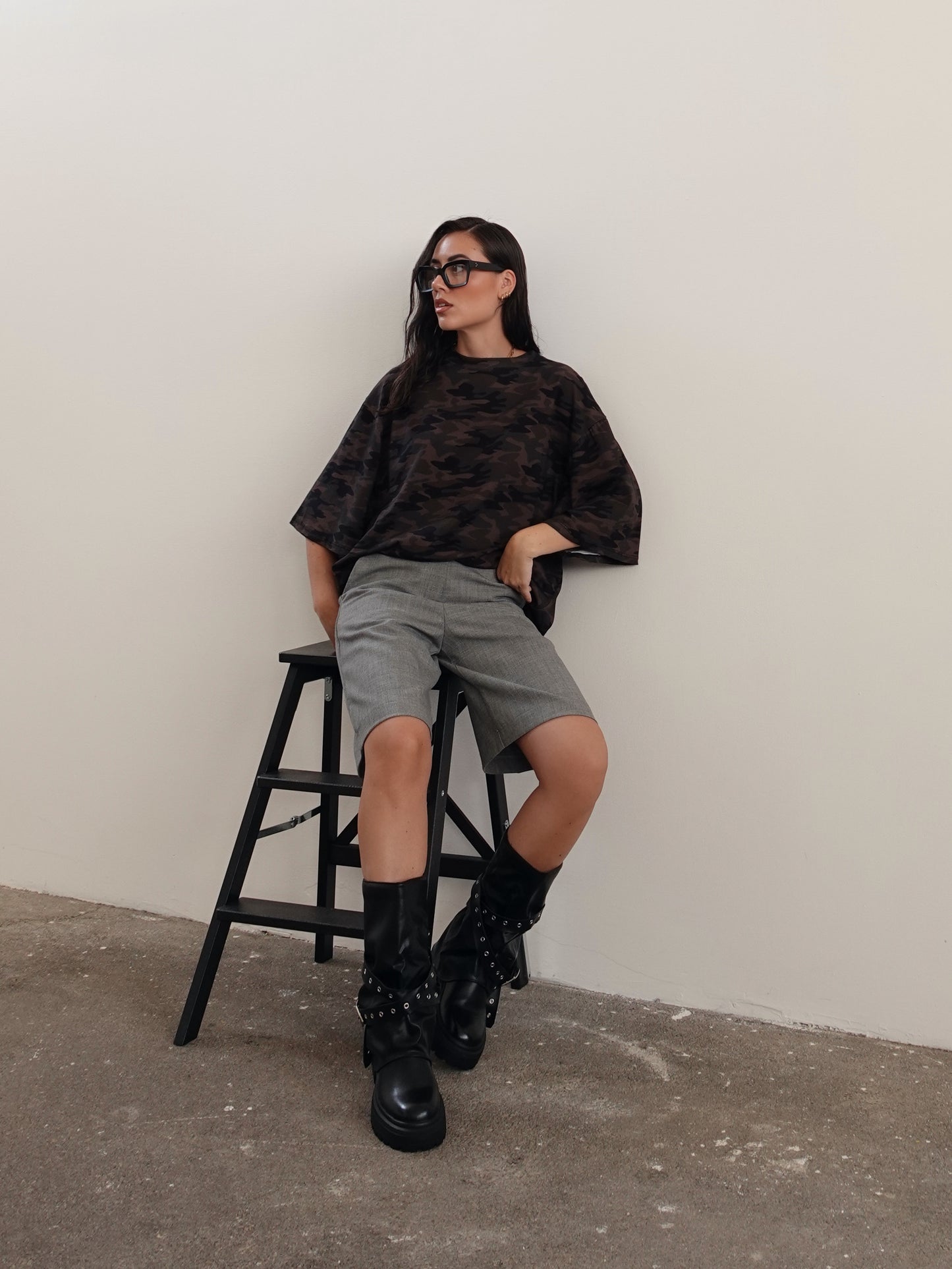 T-SHIRT OVER CAMOUFLAGE - VERDE/FANGO 0725