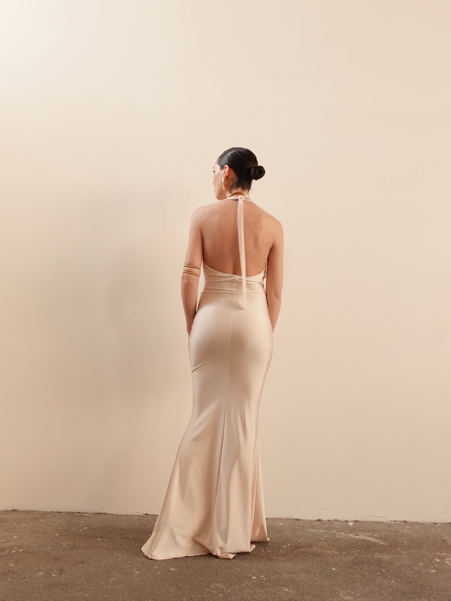 LONG DRESS ANNABELLE - CHAMPAGNE 23917