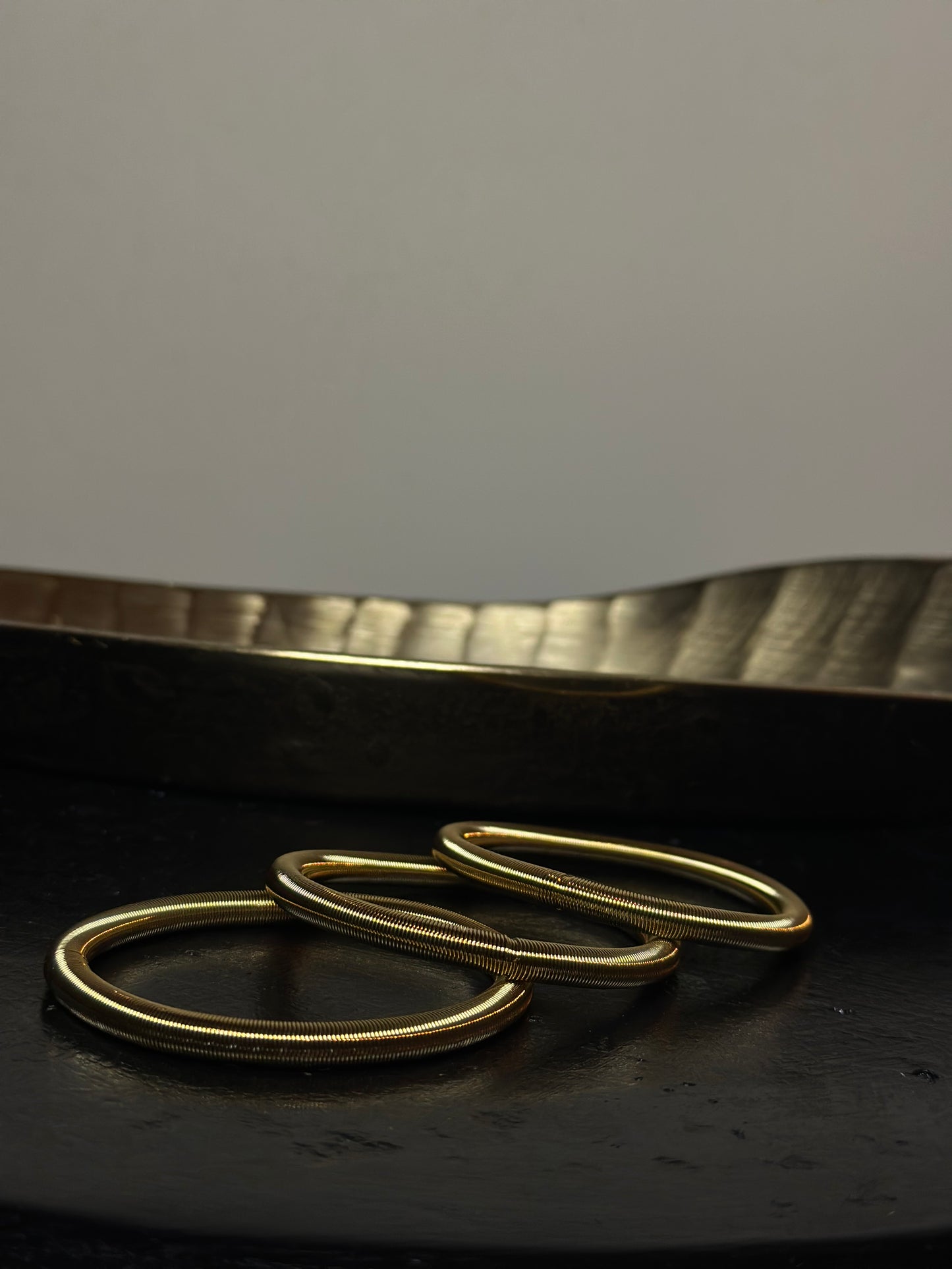 SET 3 BRACCIALI TUBE - ORO