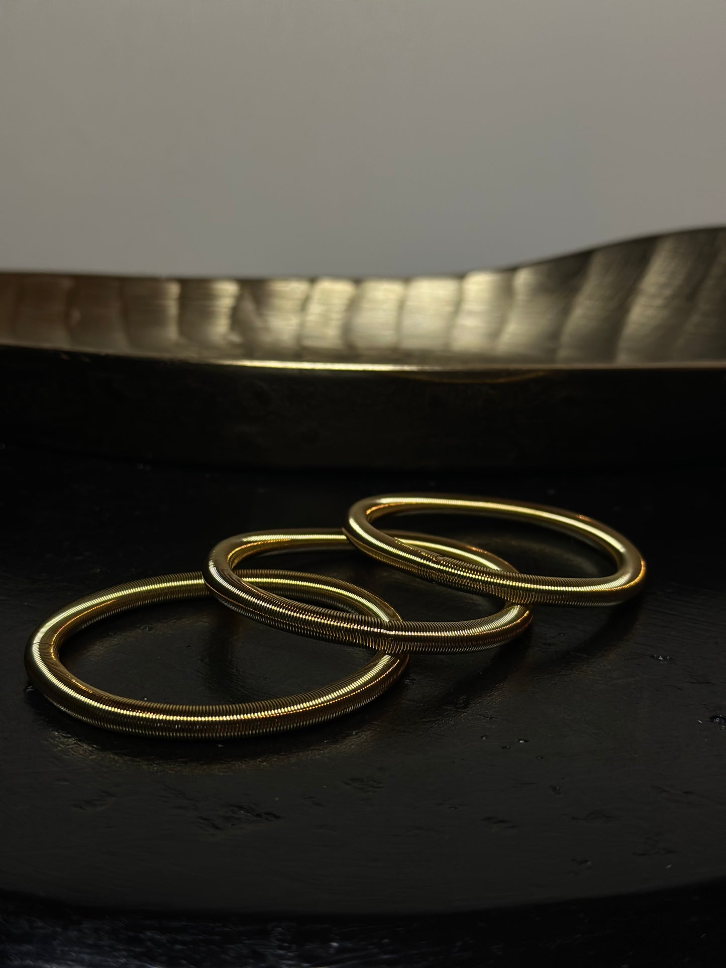 SET 3 BRACCIALI TUBE - ORO