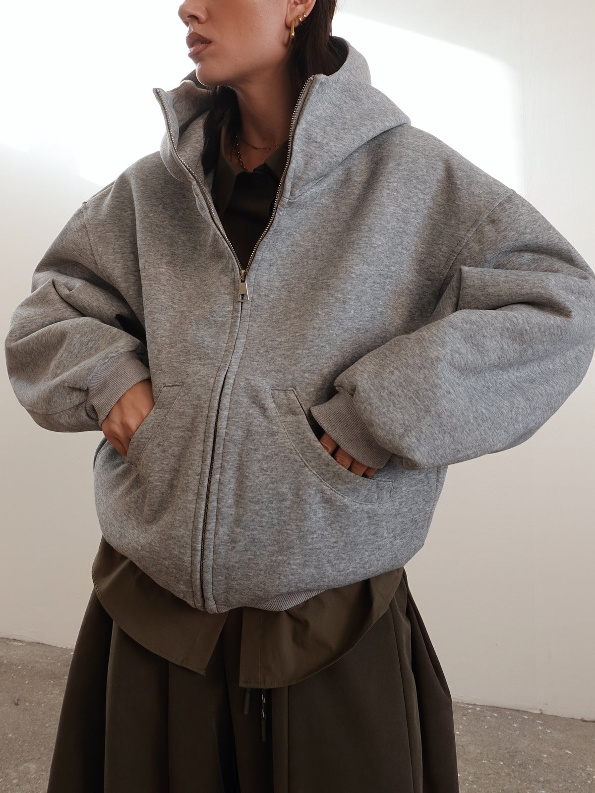 FELPA STREET OVERSIZE - GRIGIO 15833