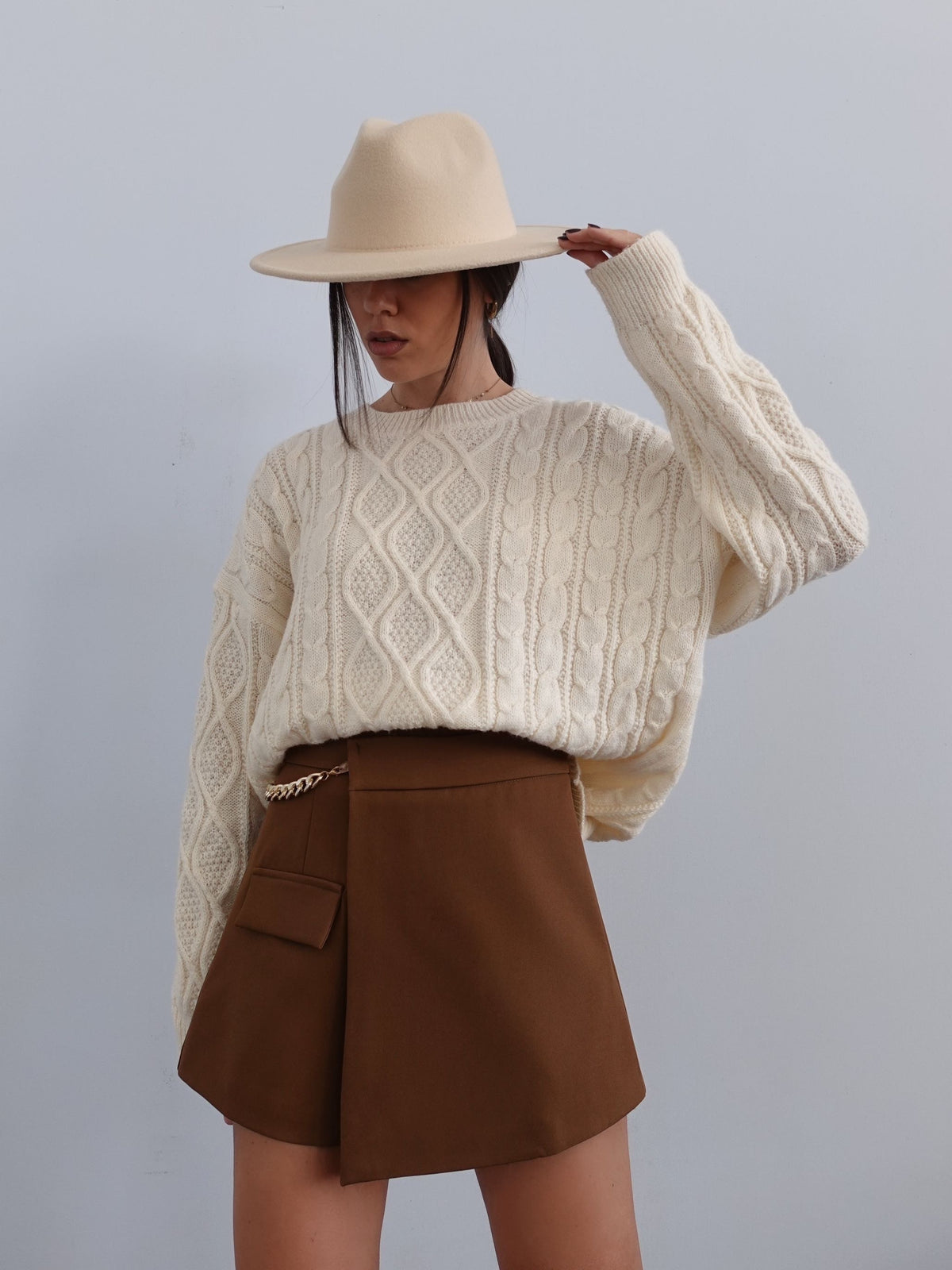 PANTAGONNA CON CATENINA - CAFFE 12146