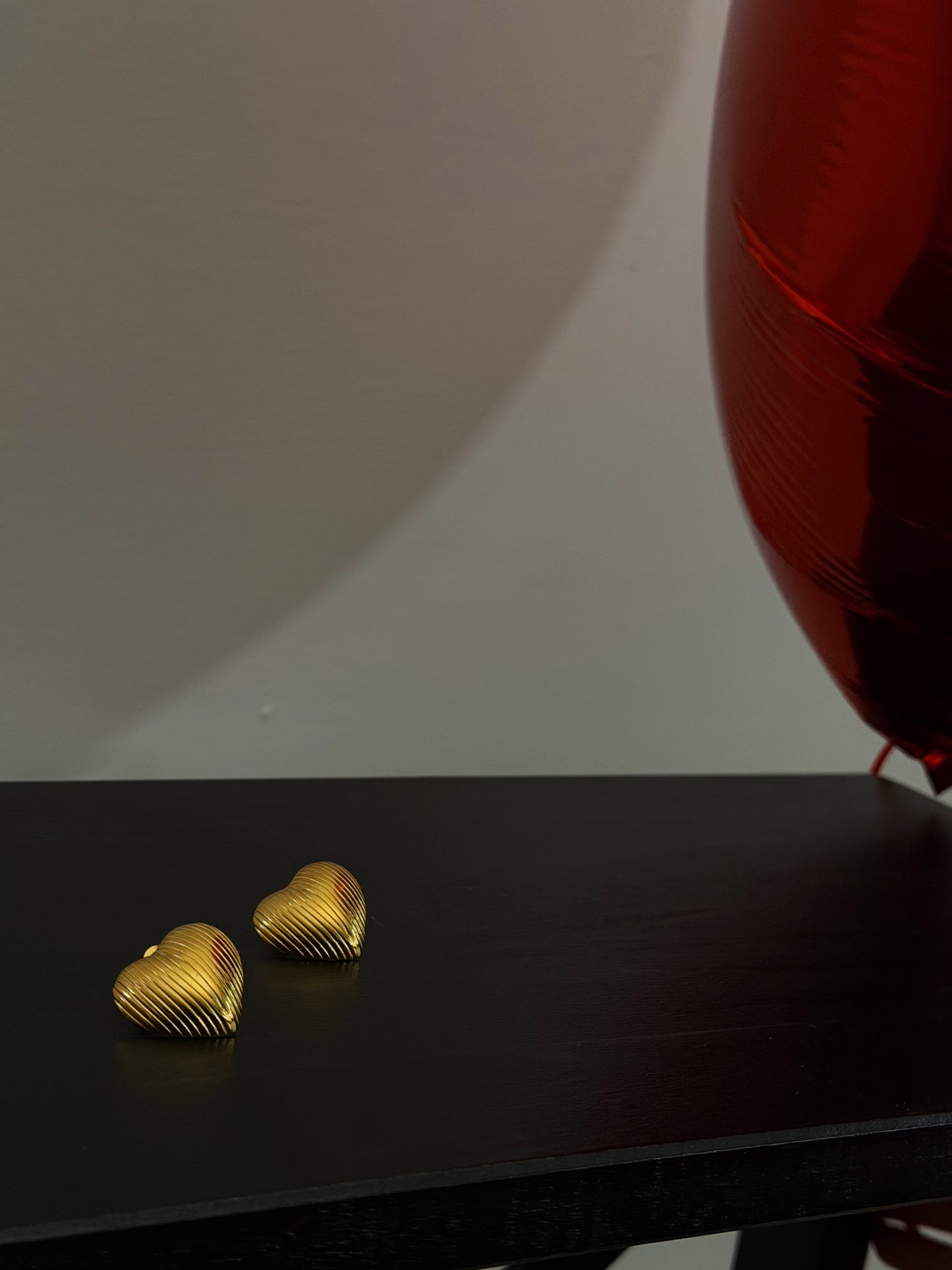 ORECCHINI HEART ZIGRINATI - ORO