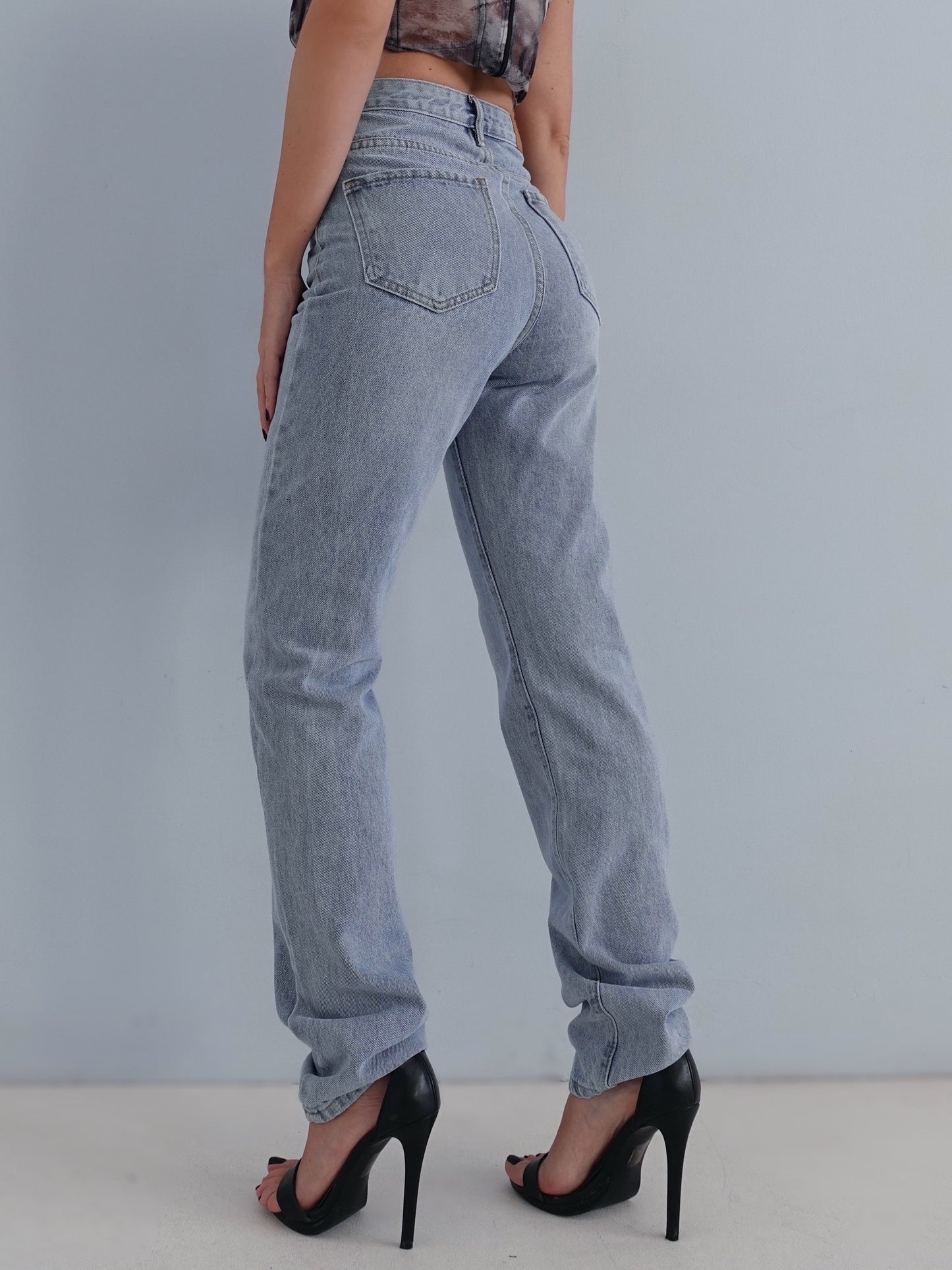 JEANS GAMBA DRITTA LAVAGGIO CHIARO - A321