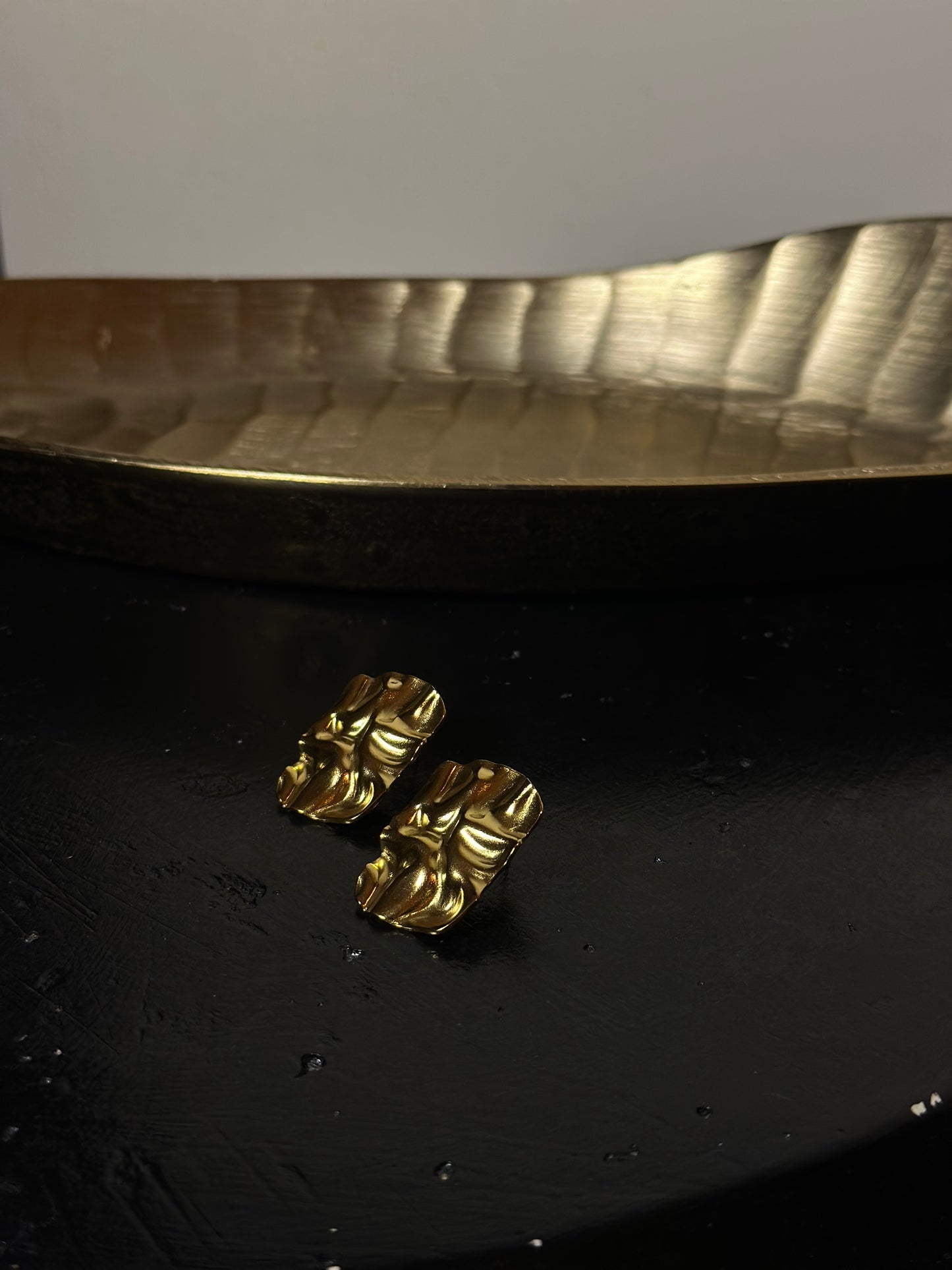 ORECCHINI BOTTONE MOMA - ORO