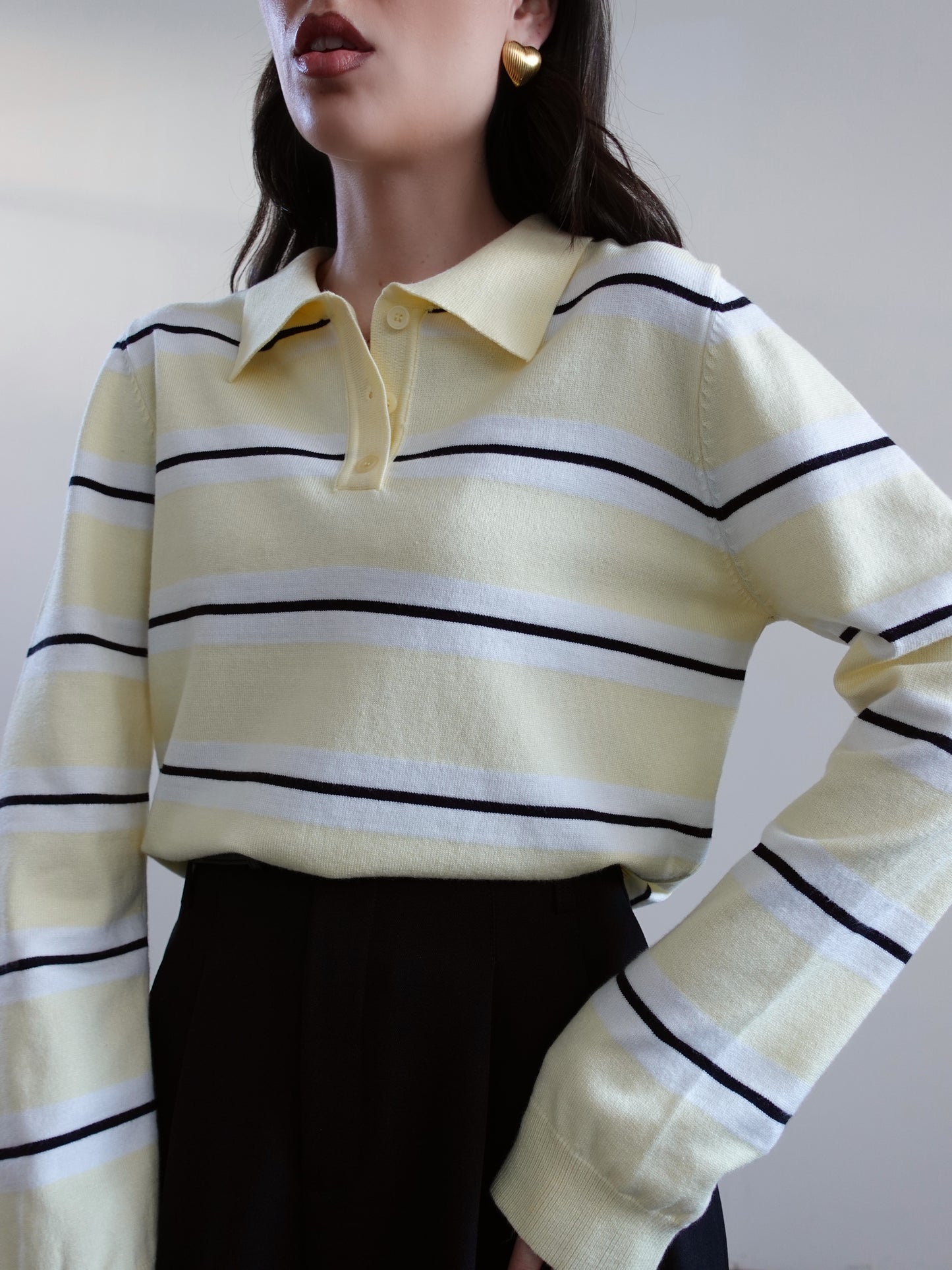 POLO SPRING A RIGHE - GIALLO 9522