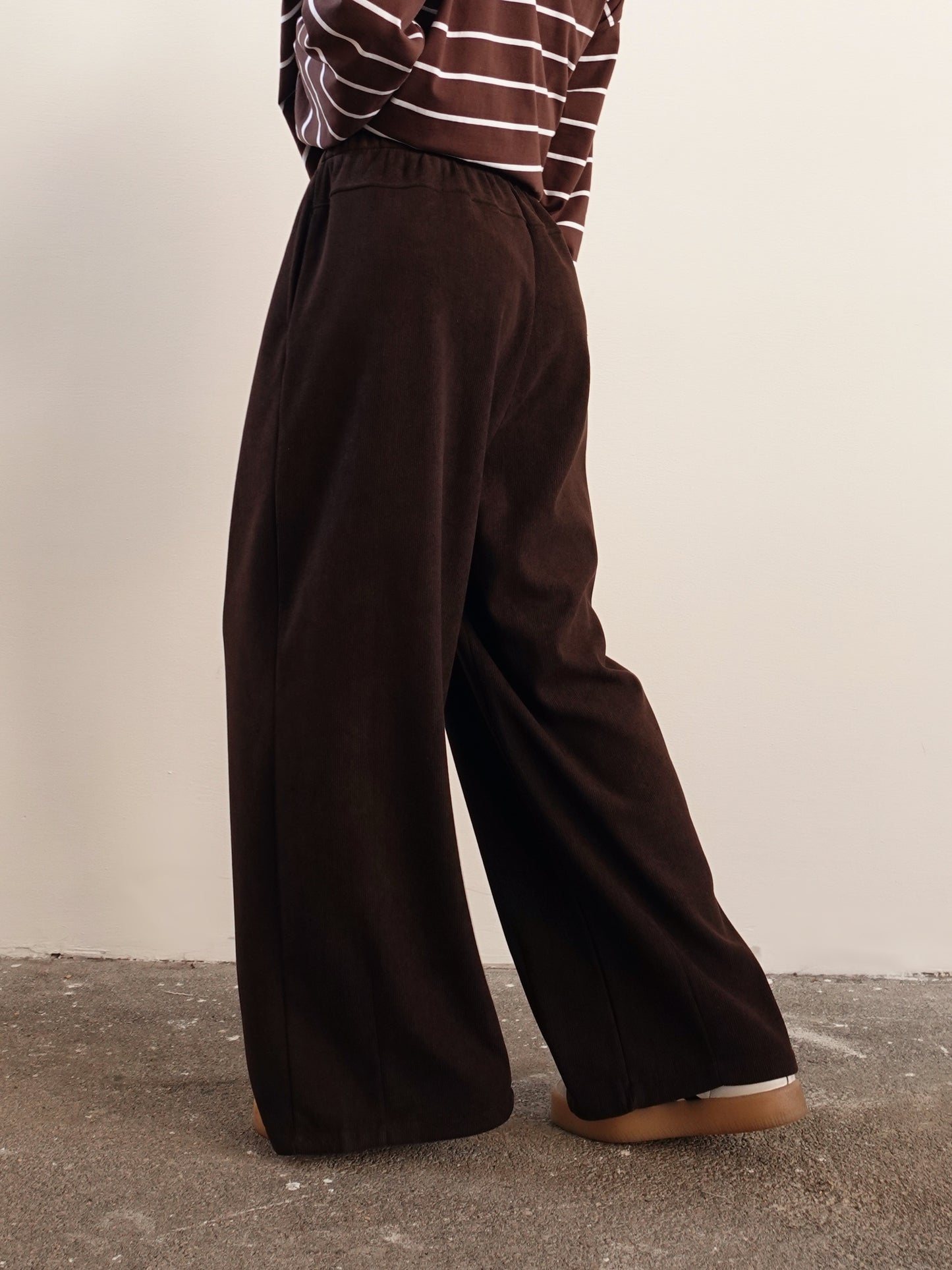 PANTALONI BALLOON A COSTE - CIOCCOLATO 5611