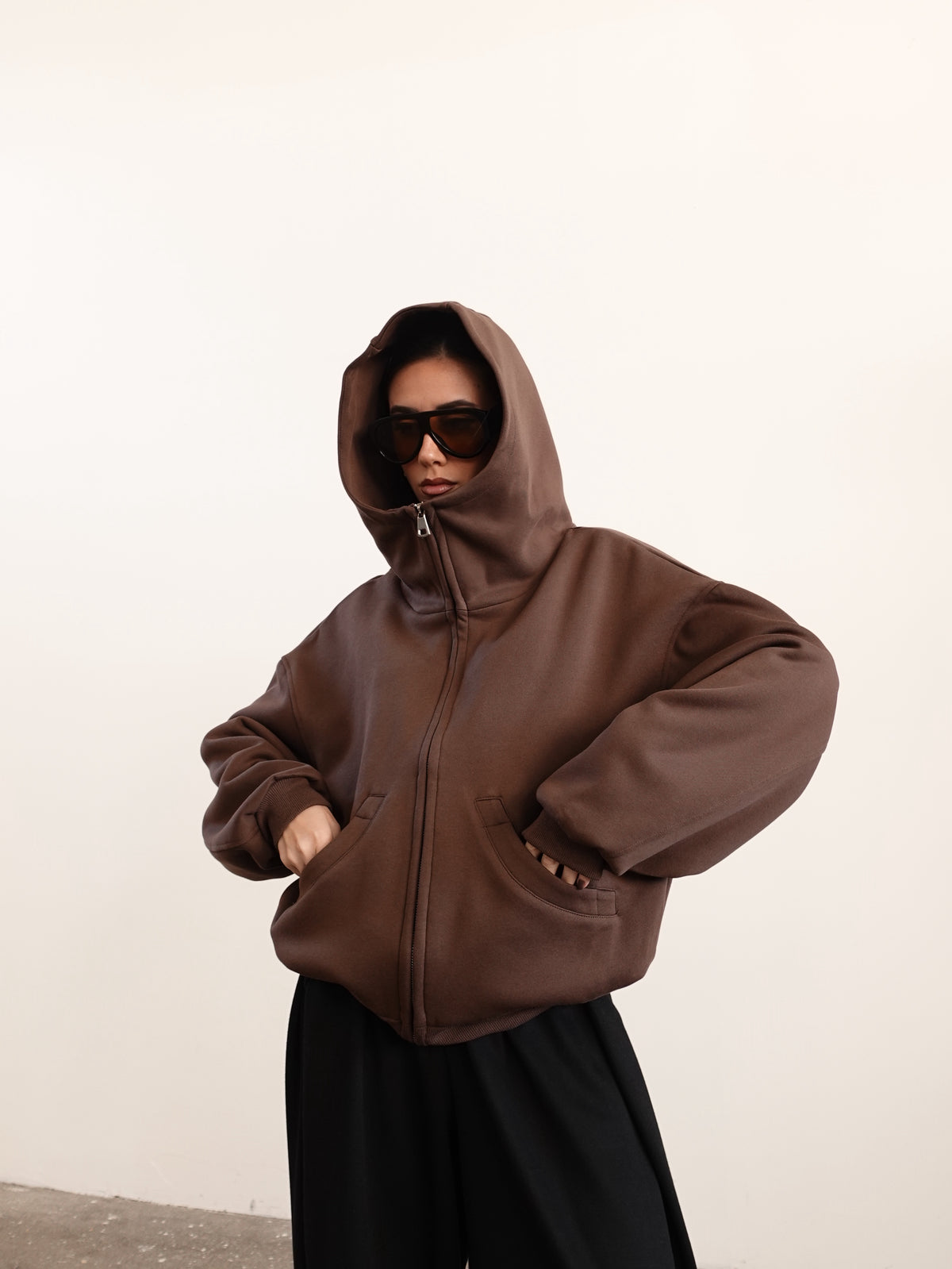 FELPA STREET OVERSIZE - MARRONE 15833