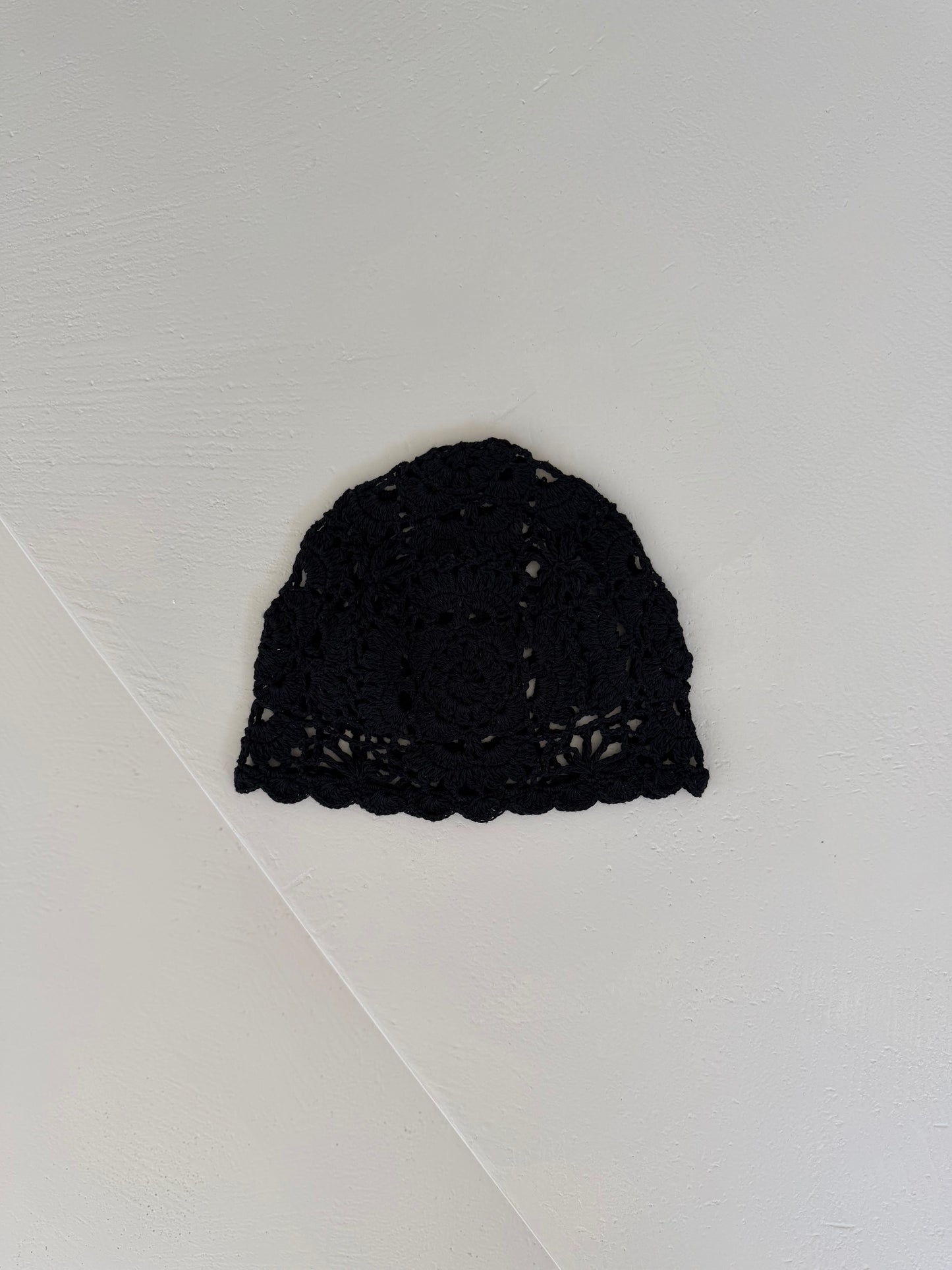 CUFFIETTA CROCHET - NERO