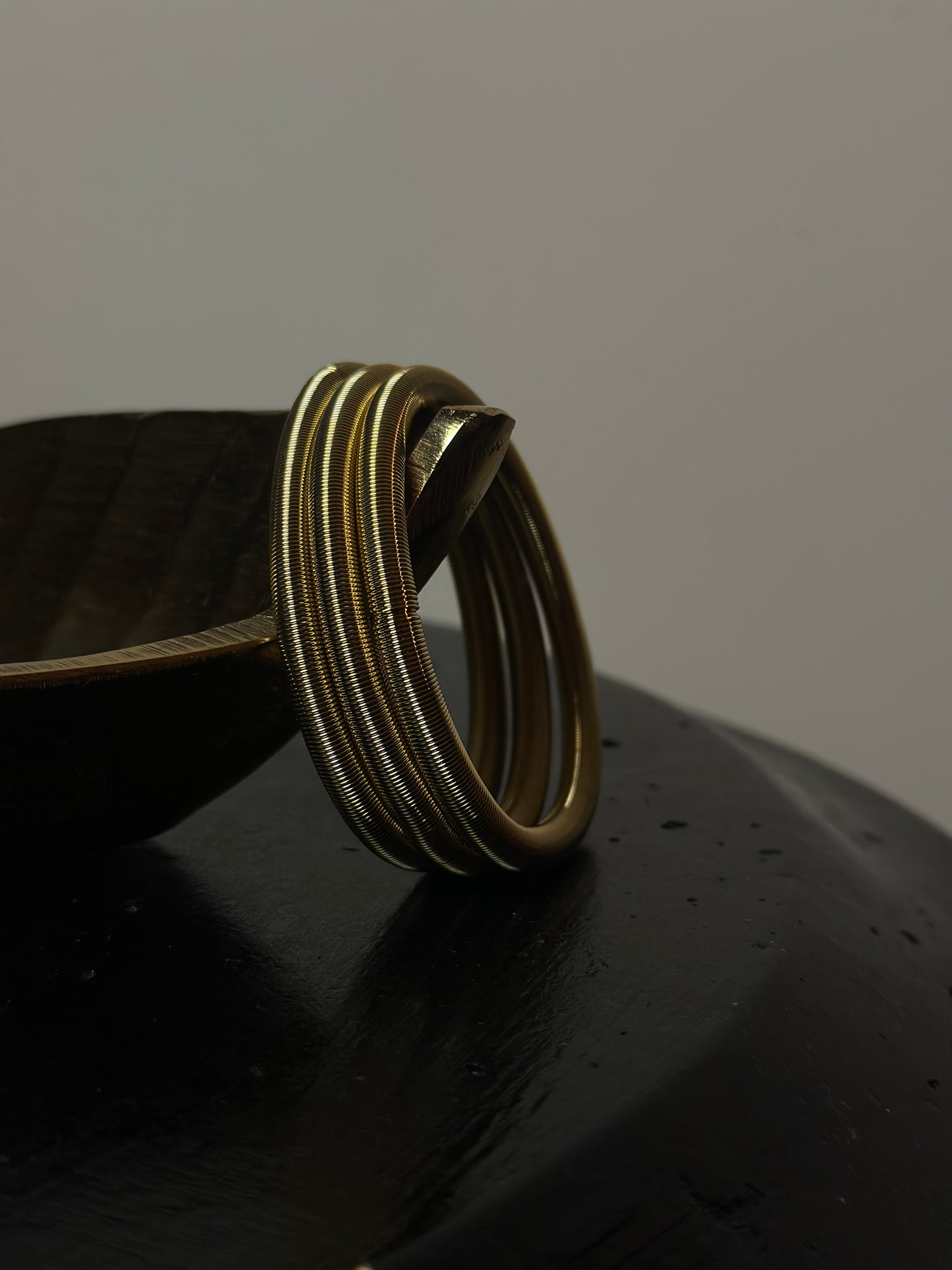 SET 3 BRACCIALI TUBE - ORO