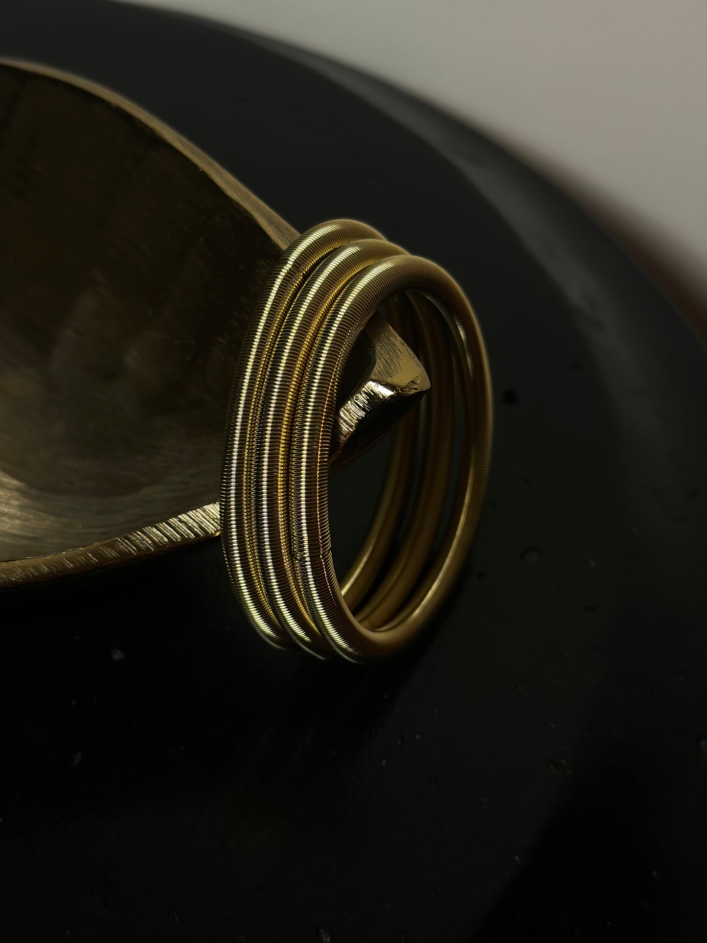 SET 3 BRACCIALI TUBE - ORO