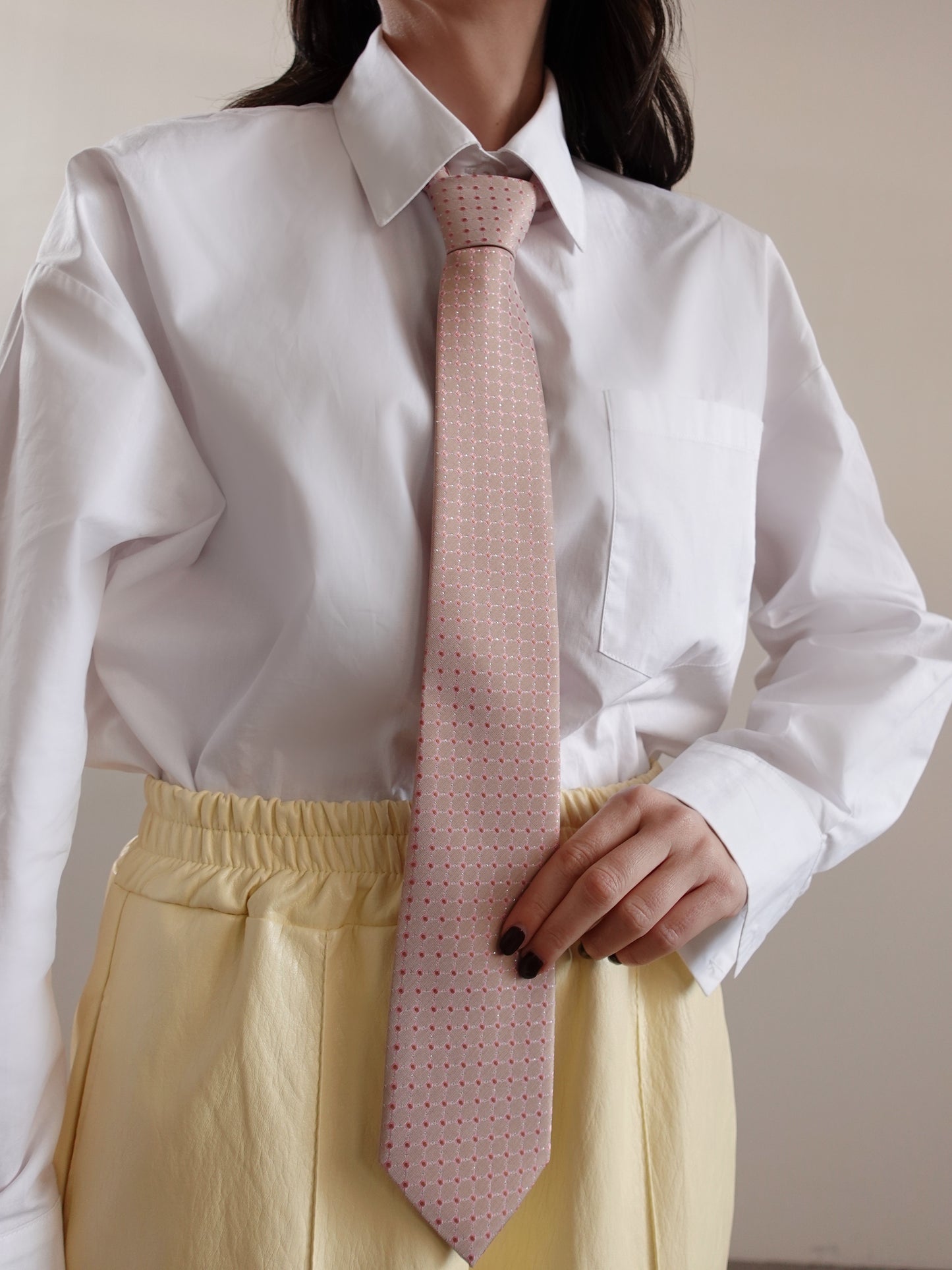 CRAVATTA CANDY IN SETA - ROSA