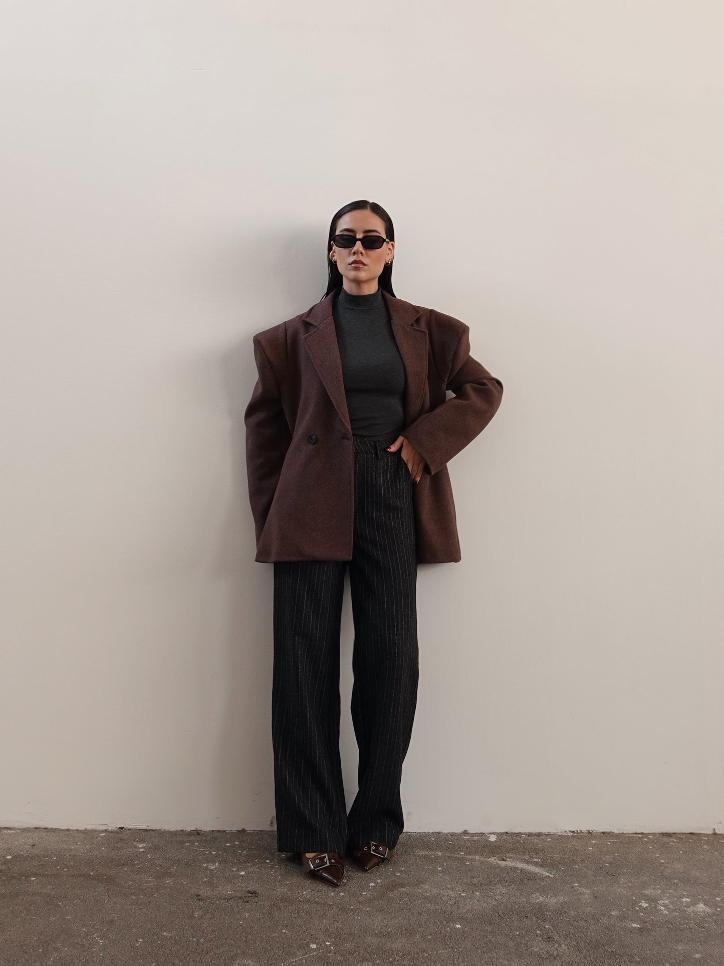 CAPPOTTO VENICE CON SPALLINE - MARRONE GLAD01