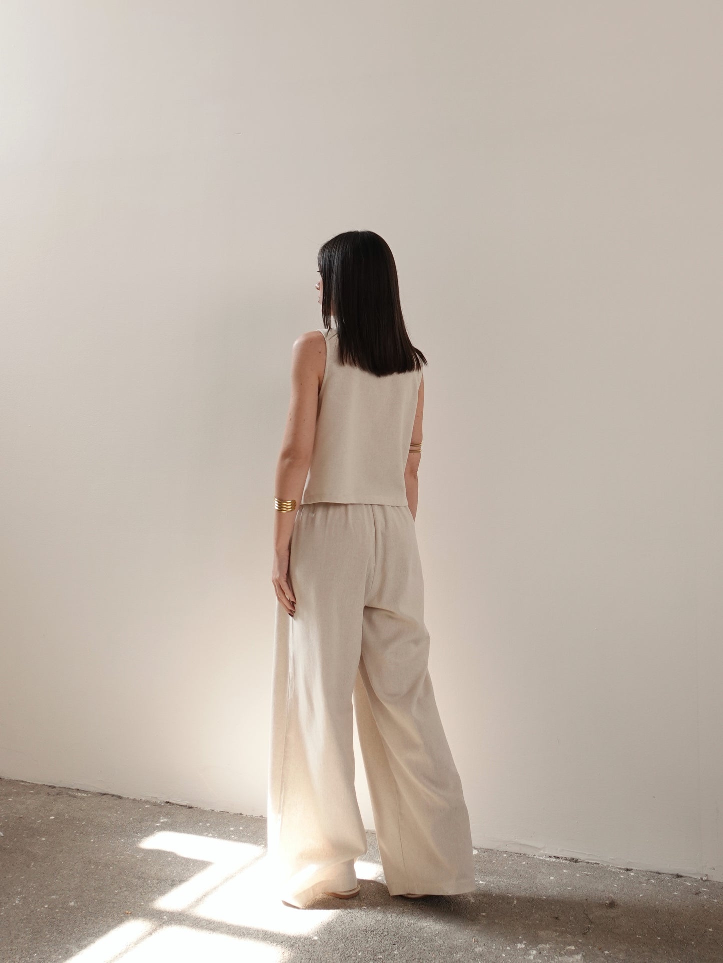 COORDINATO IN LINO FLORENCE - BEIGE 79715