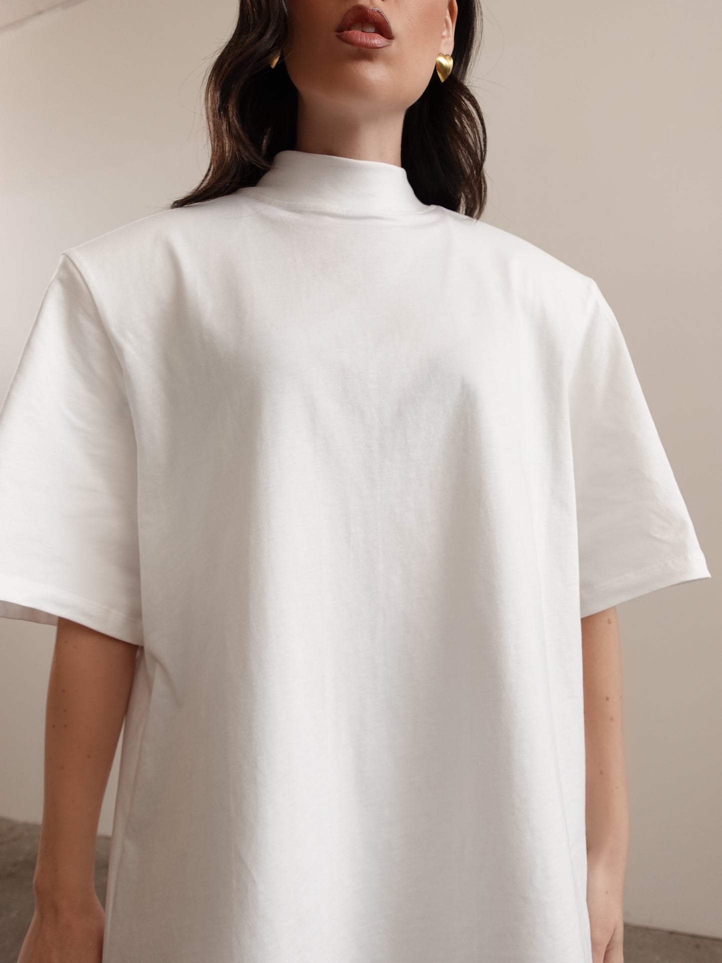 T-SHIRT GILDA CON SPALLINE - BIANCO