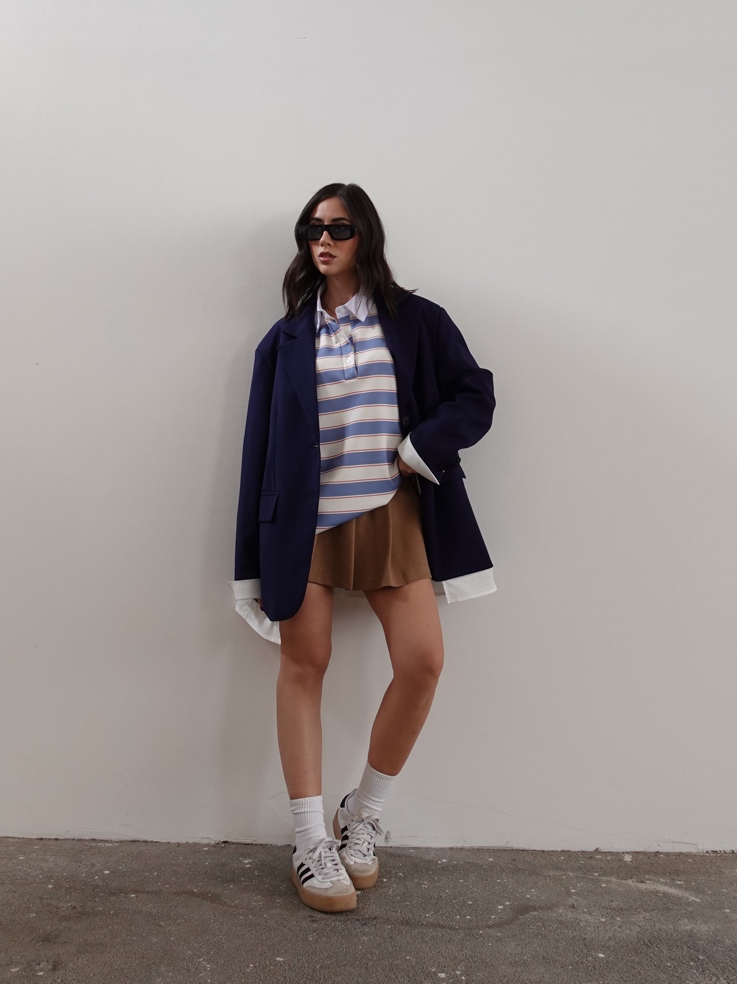 GONNA IN PANNO CON CINTURINO - CAMEL 6141