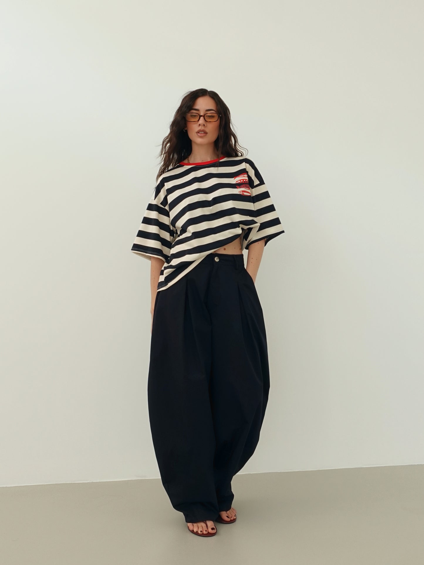 MAGLIA FISHERMAN A RIGHE - BLU 35614