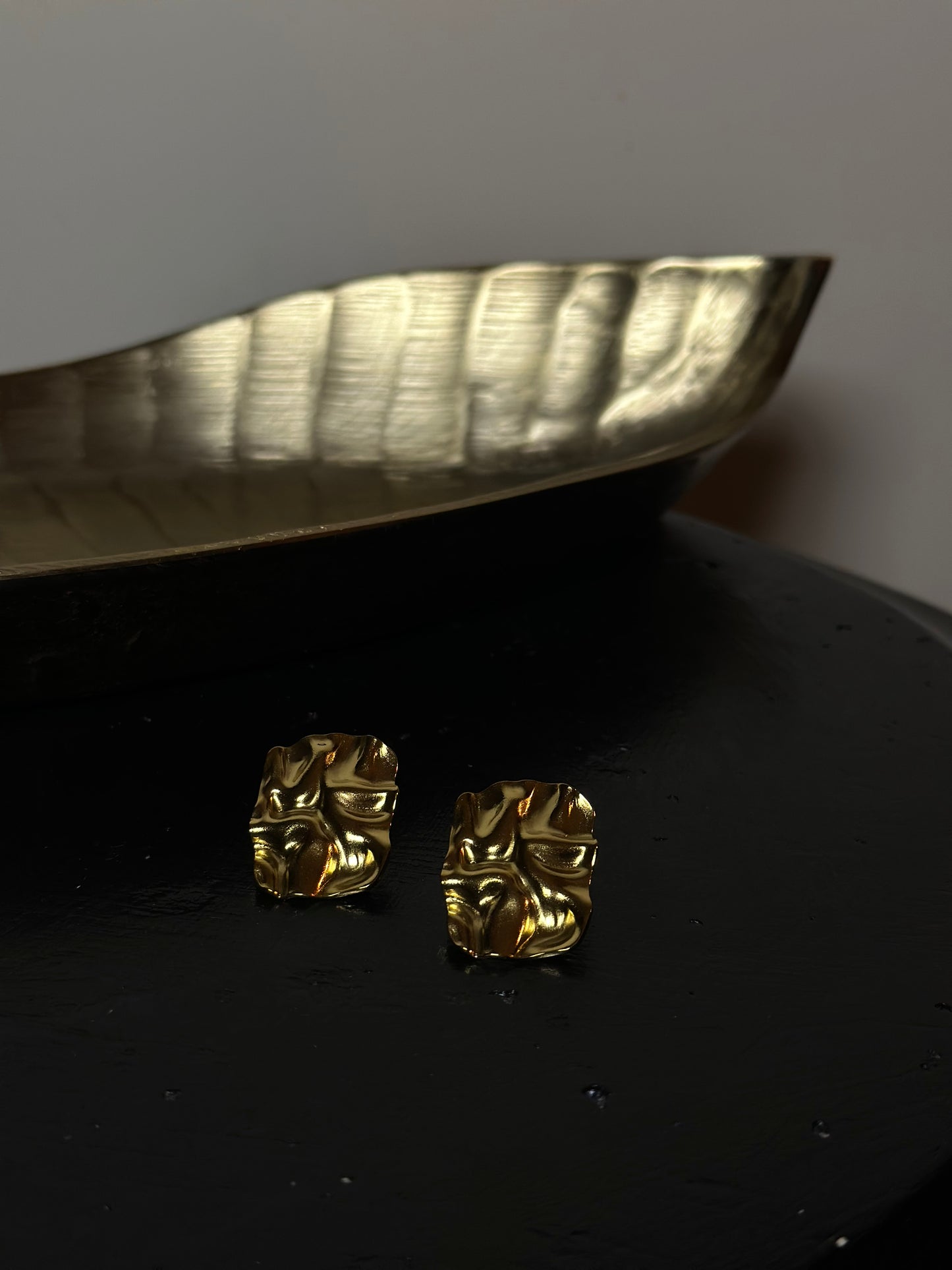 ORECCHINI BOTTONE MOMA - ORO
