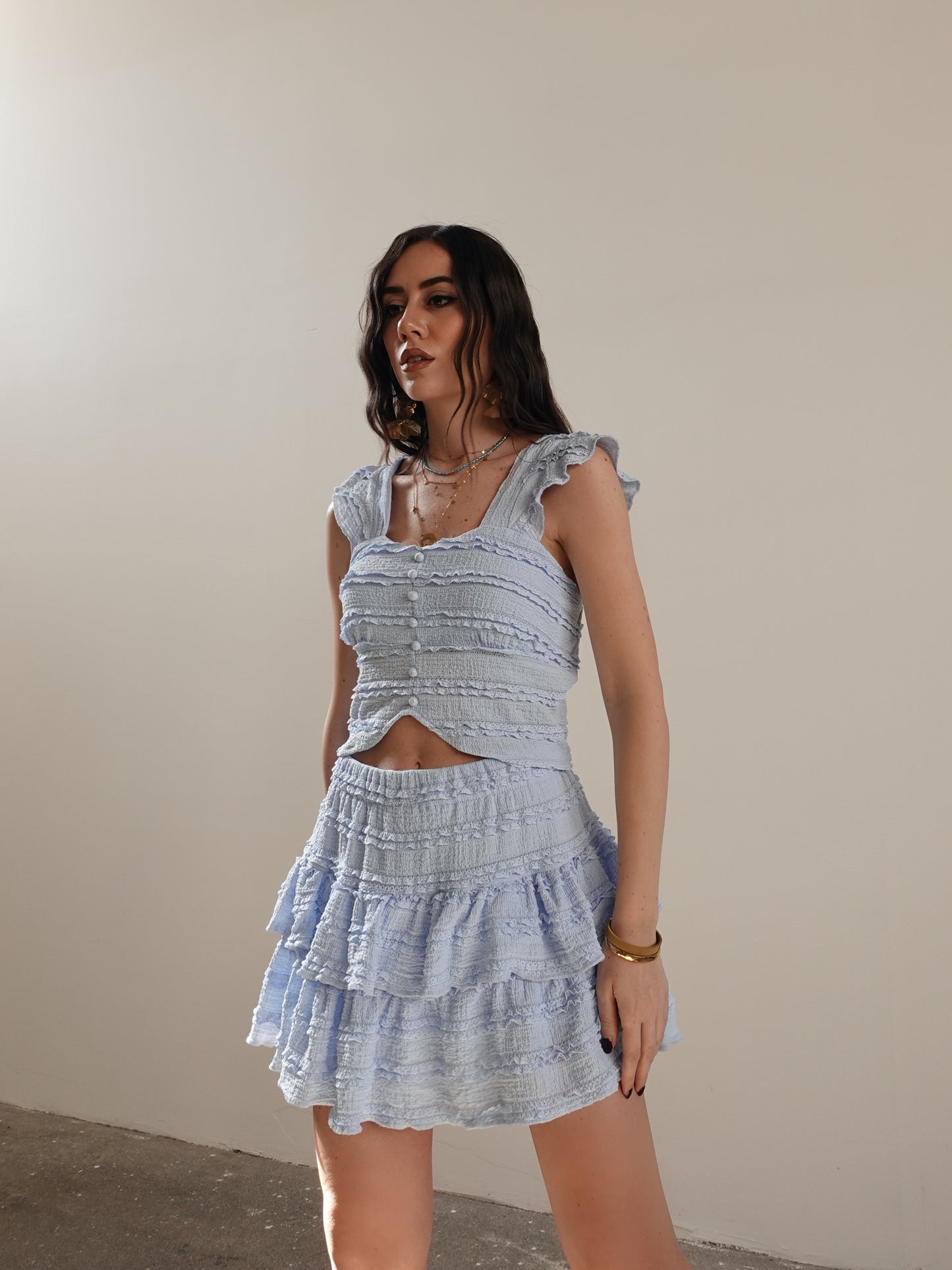 COORDINATO FLUFFY - AZZURRO 15082