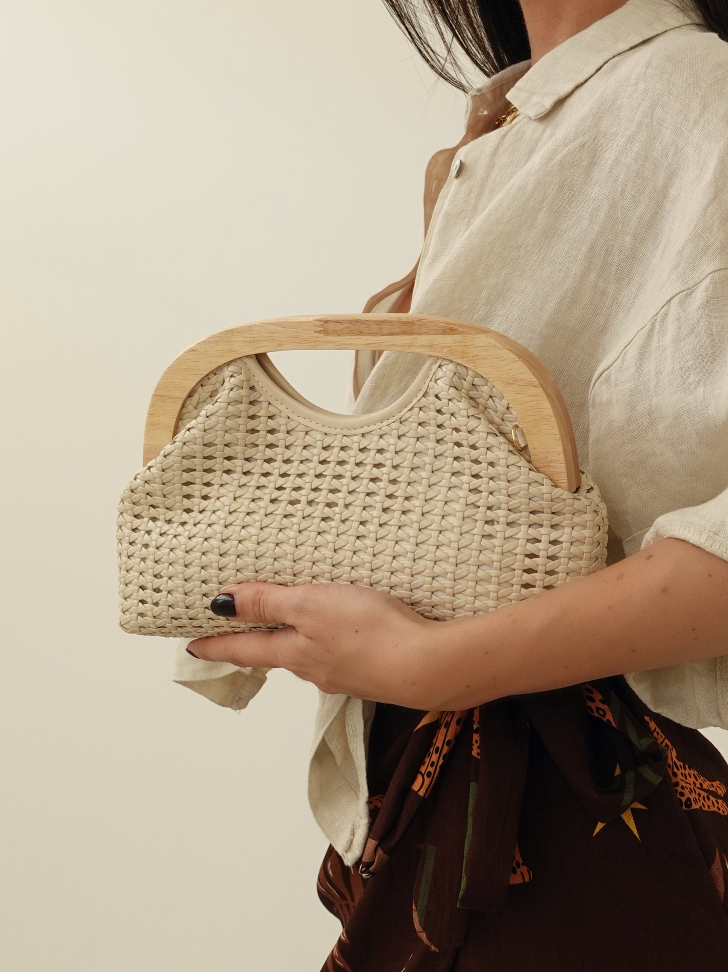 MINI CLUTCH TENERIFE - BEIGE