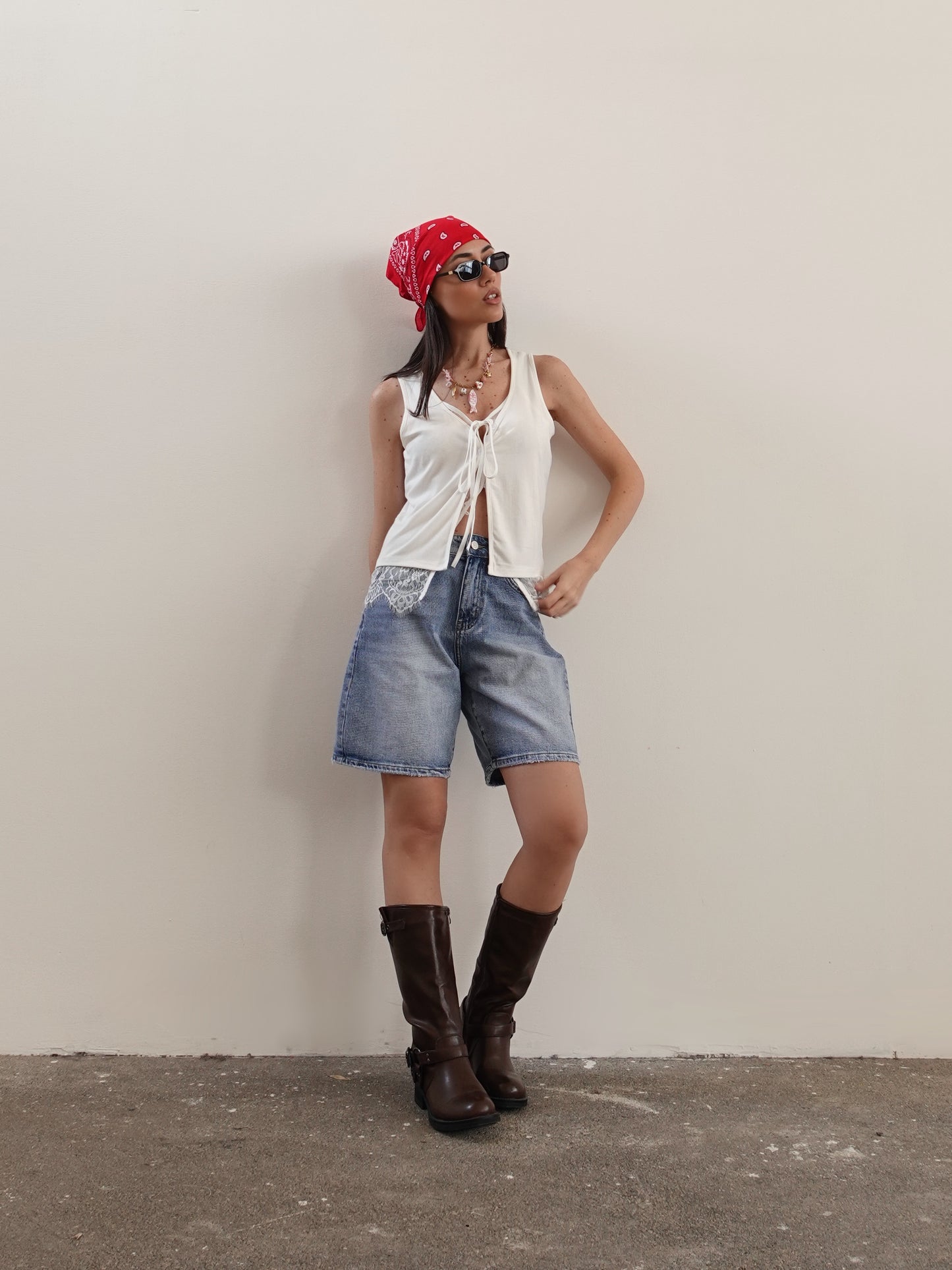 BERMUDA IN DENIM BASIC - LAVAGGIO MEDIO D311
