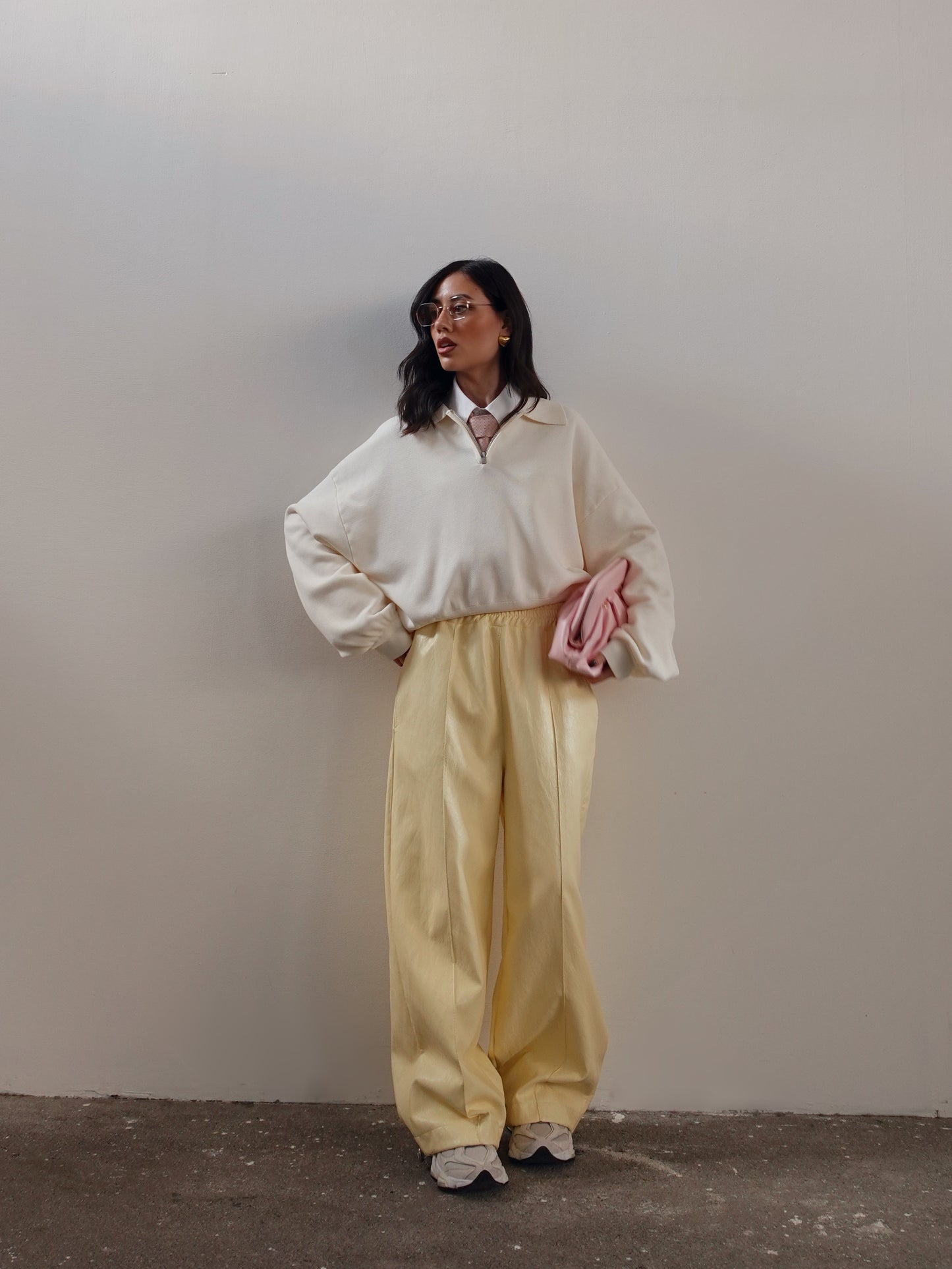 POLO CON ZIP - PANNA 43037