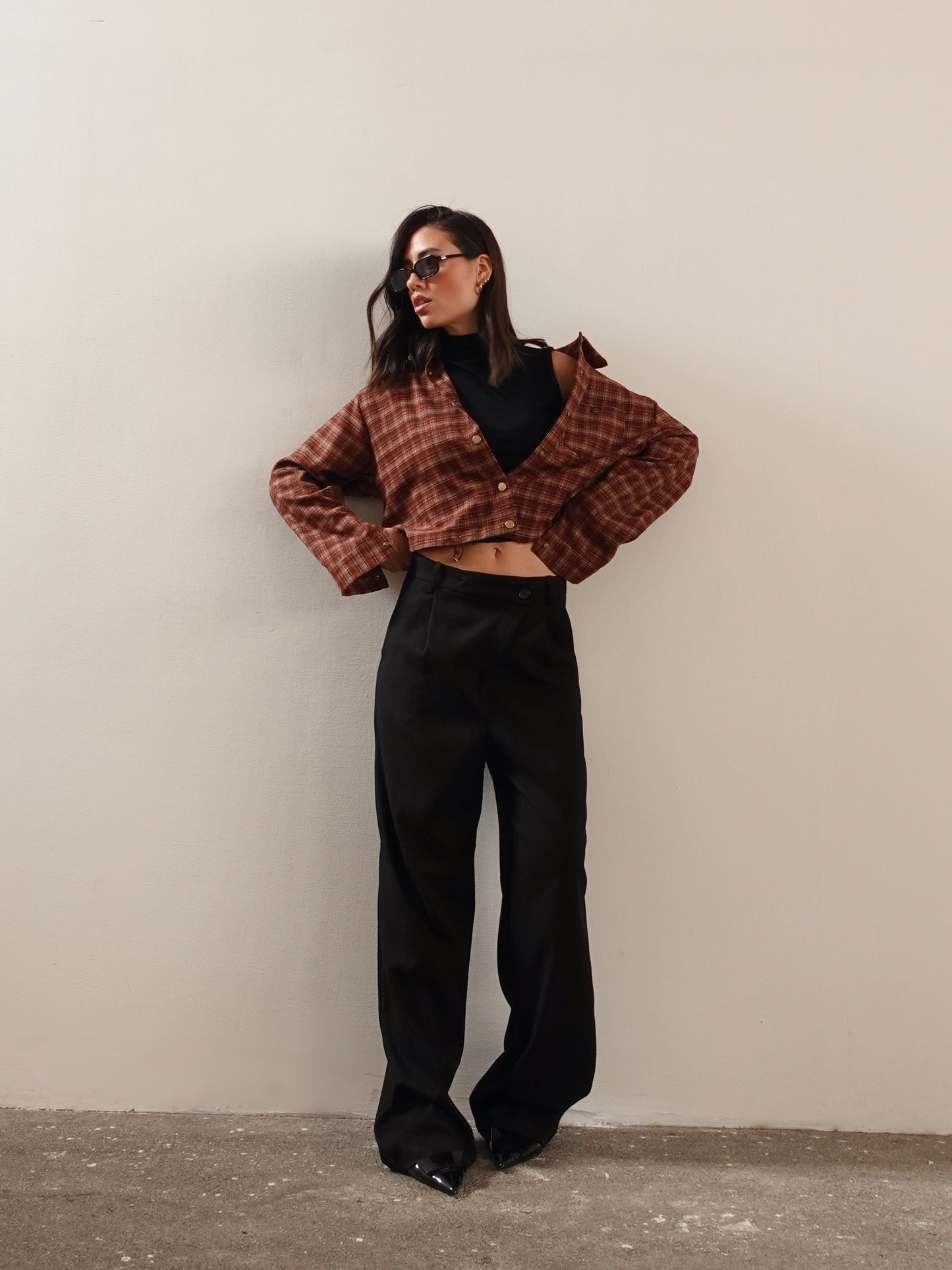 SET CAMICIA A QUADRI + CANOTTA - COCCIO 50206