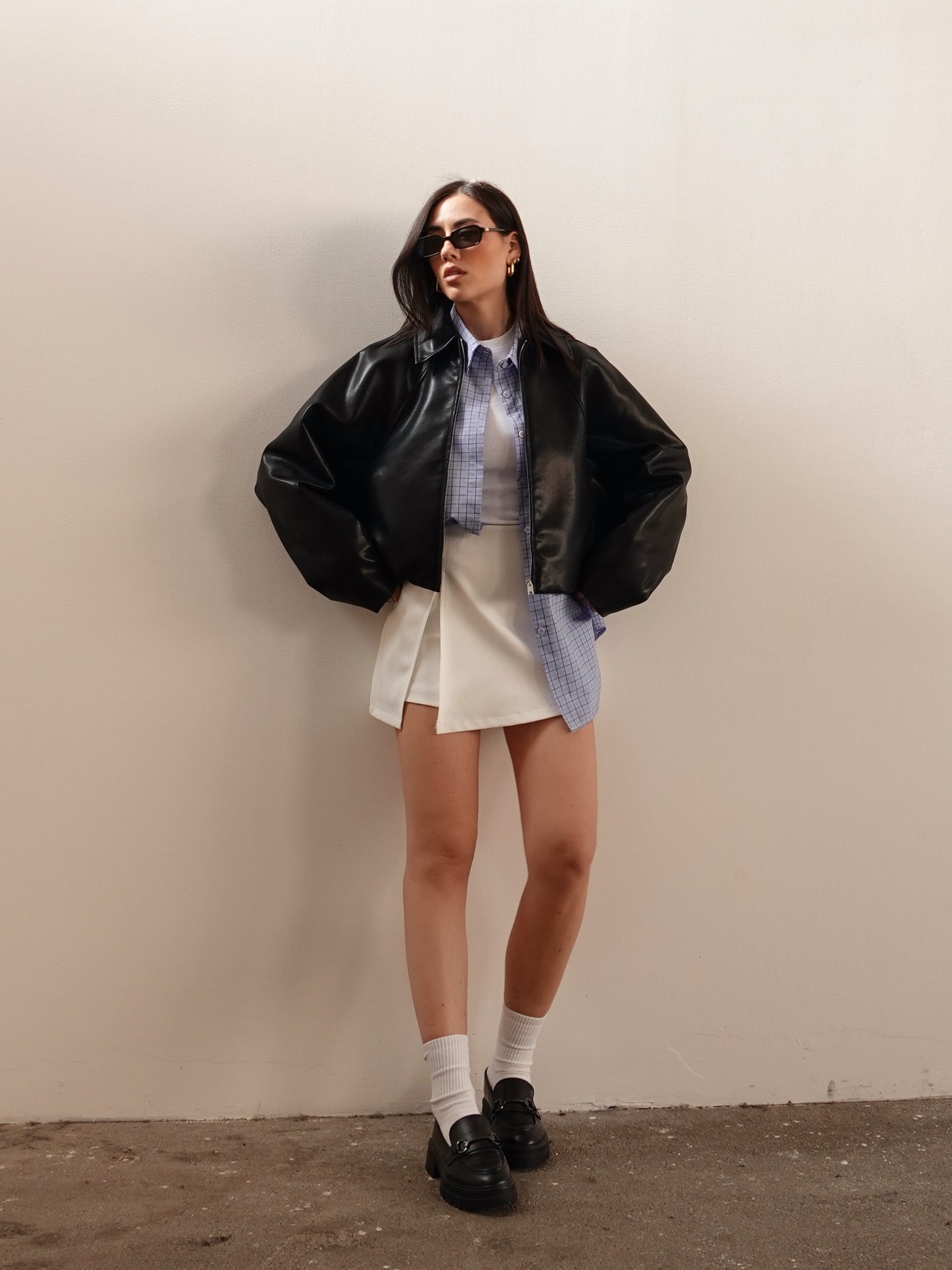 GIACCA IN ECOPELLE MURCIELAGO - NERO 7107