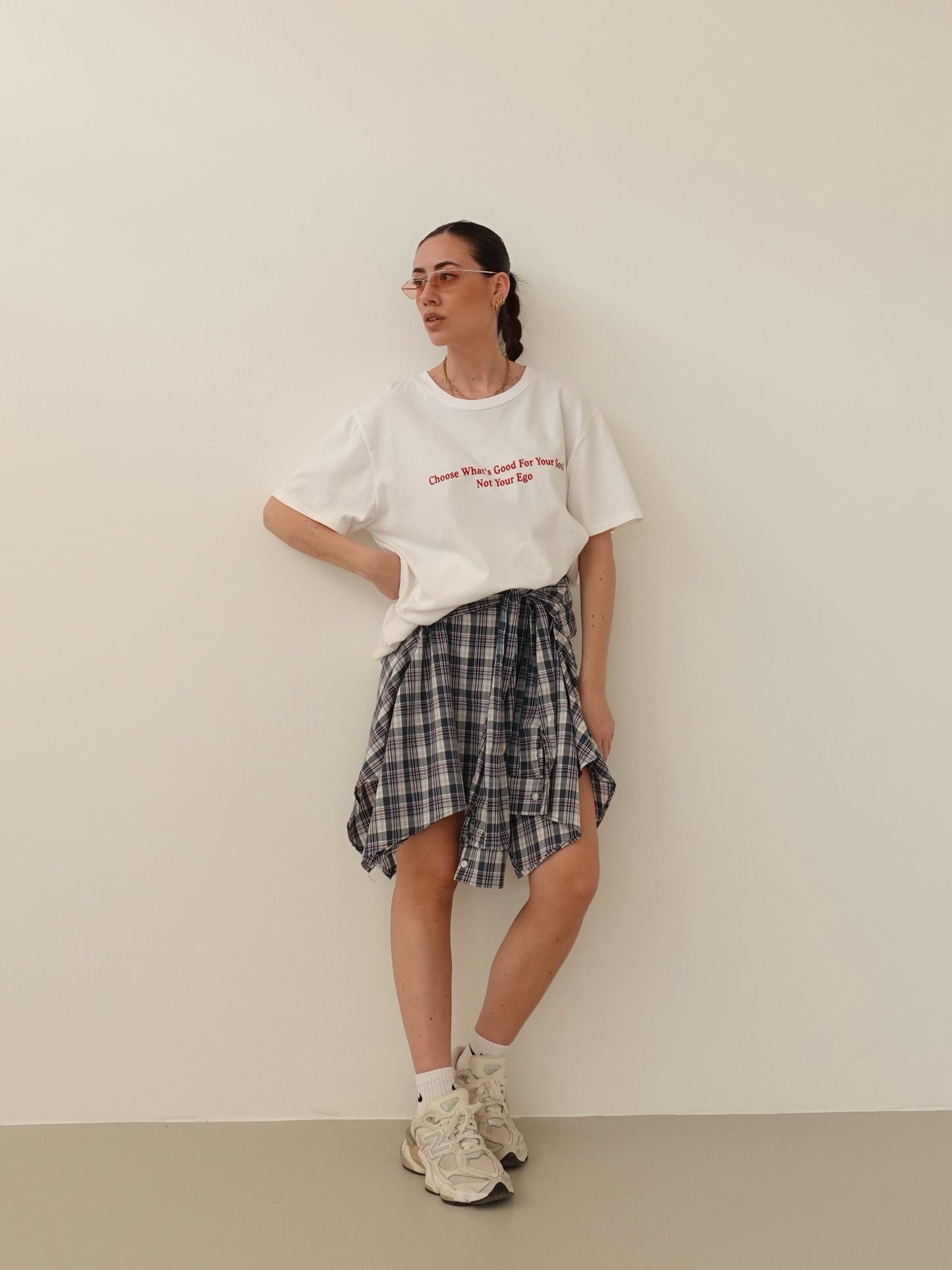T-SHIRT CHOOSE WHAT'S GOOD.. - BIANCO A1034
