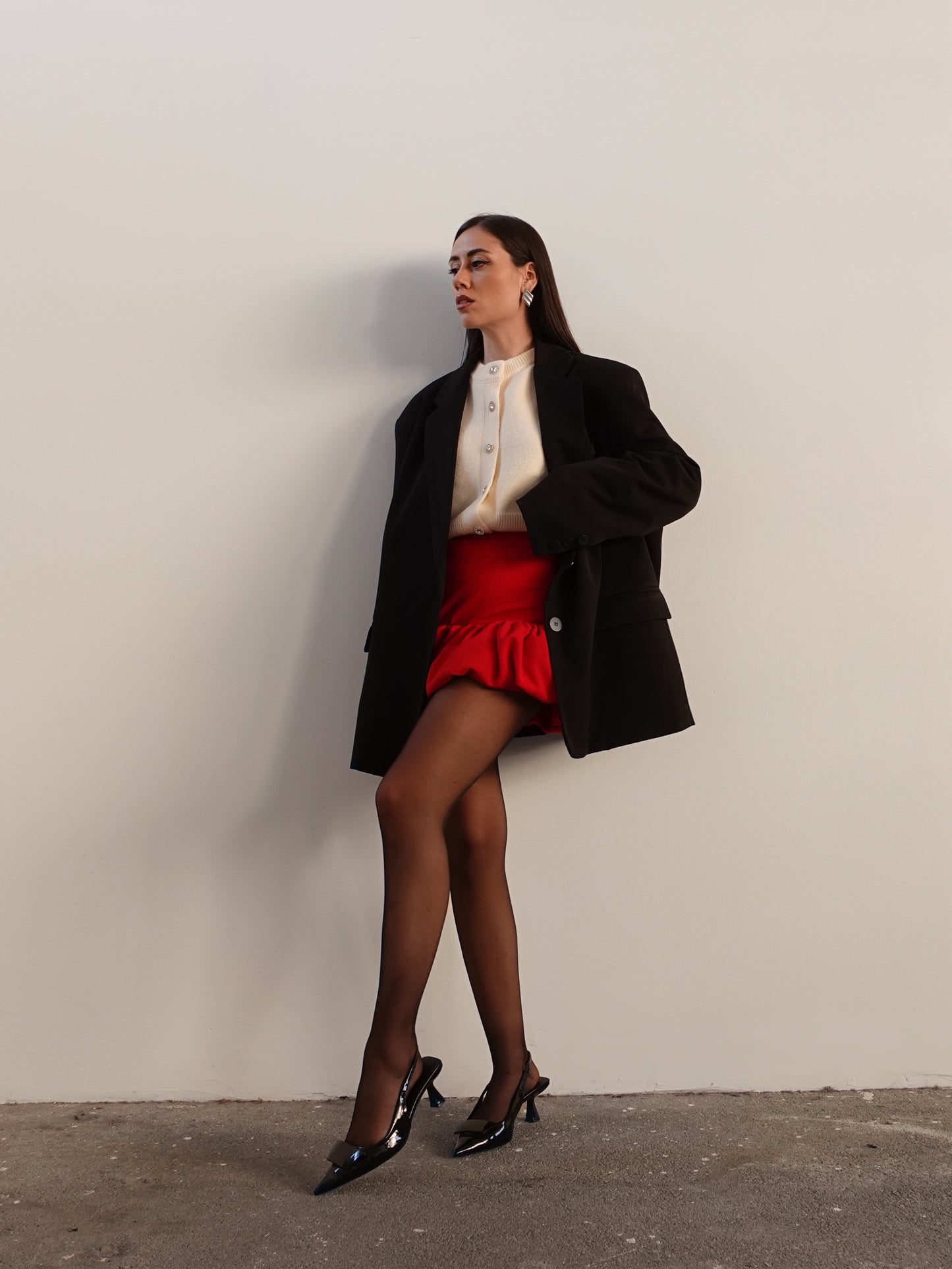 MINIGONNA BALLOON - ROSSO 13536