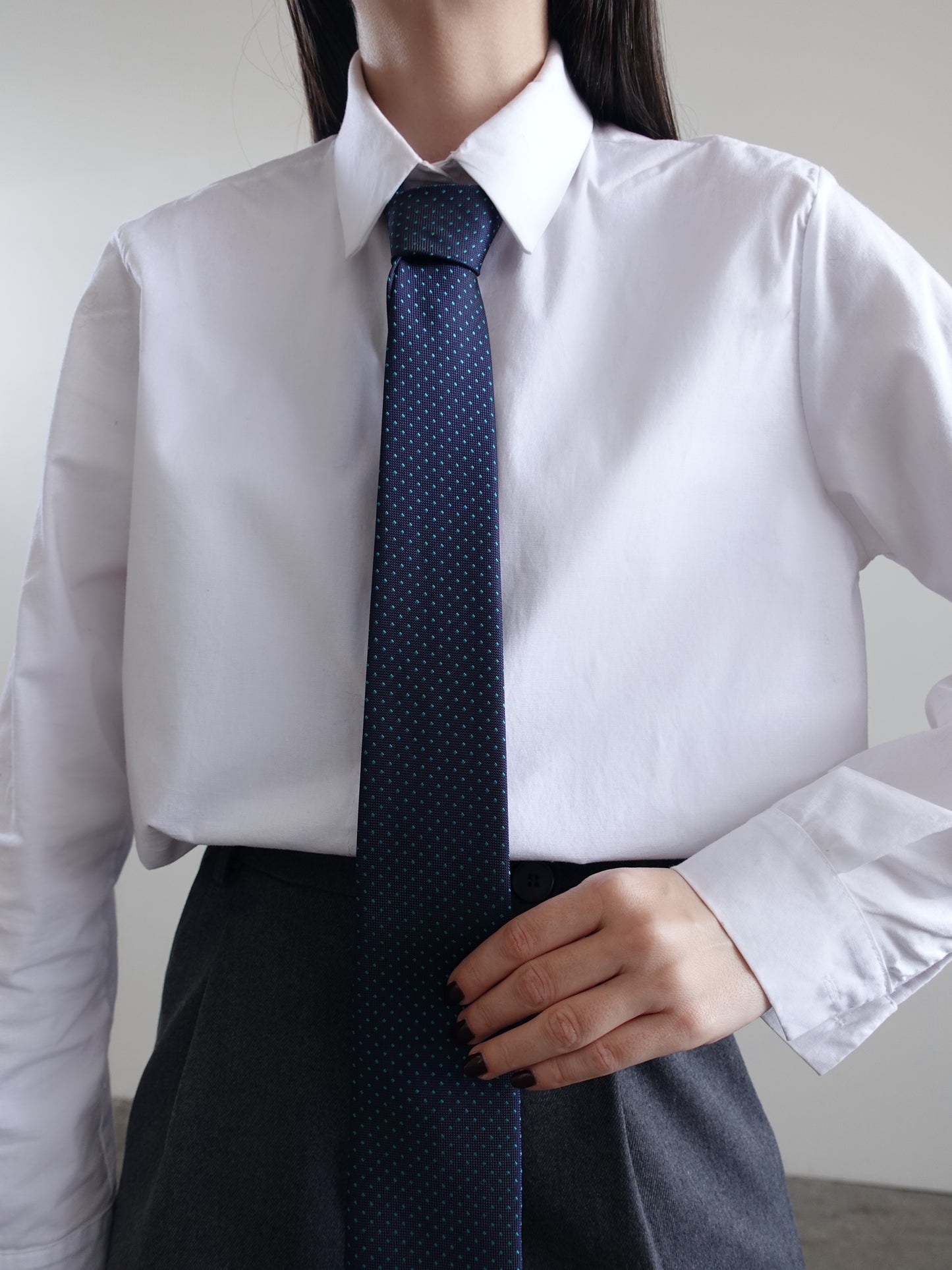 CRAVATTA MAN MICROPOIS - BLU/VERDE