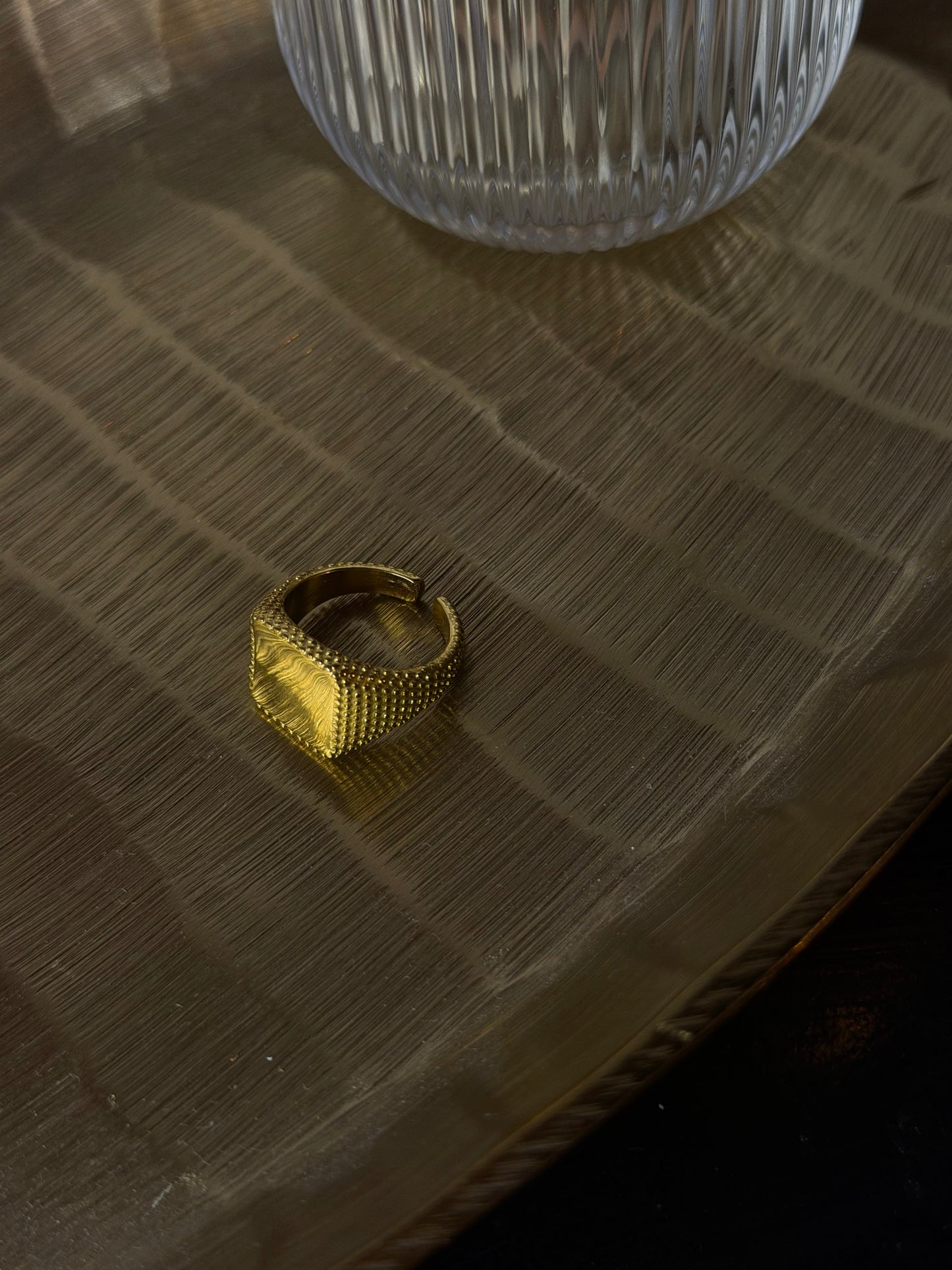 ANELLO SQUARE CHEVALIER - ORO