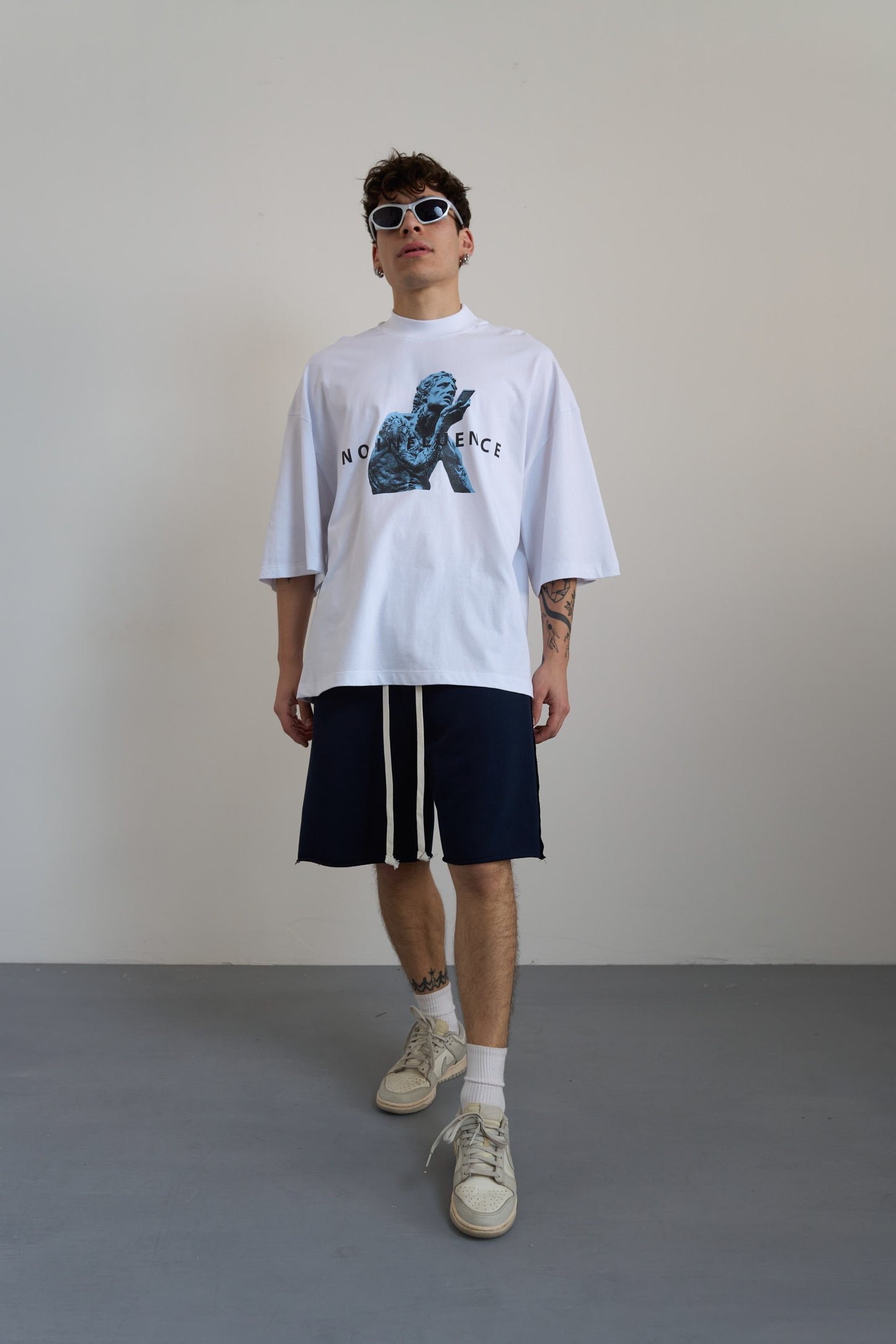 T- SHIRT NO INFLUENCE - BIANCO 500-04