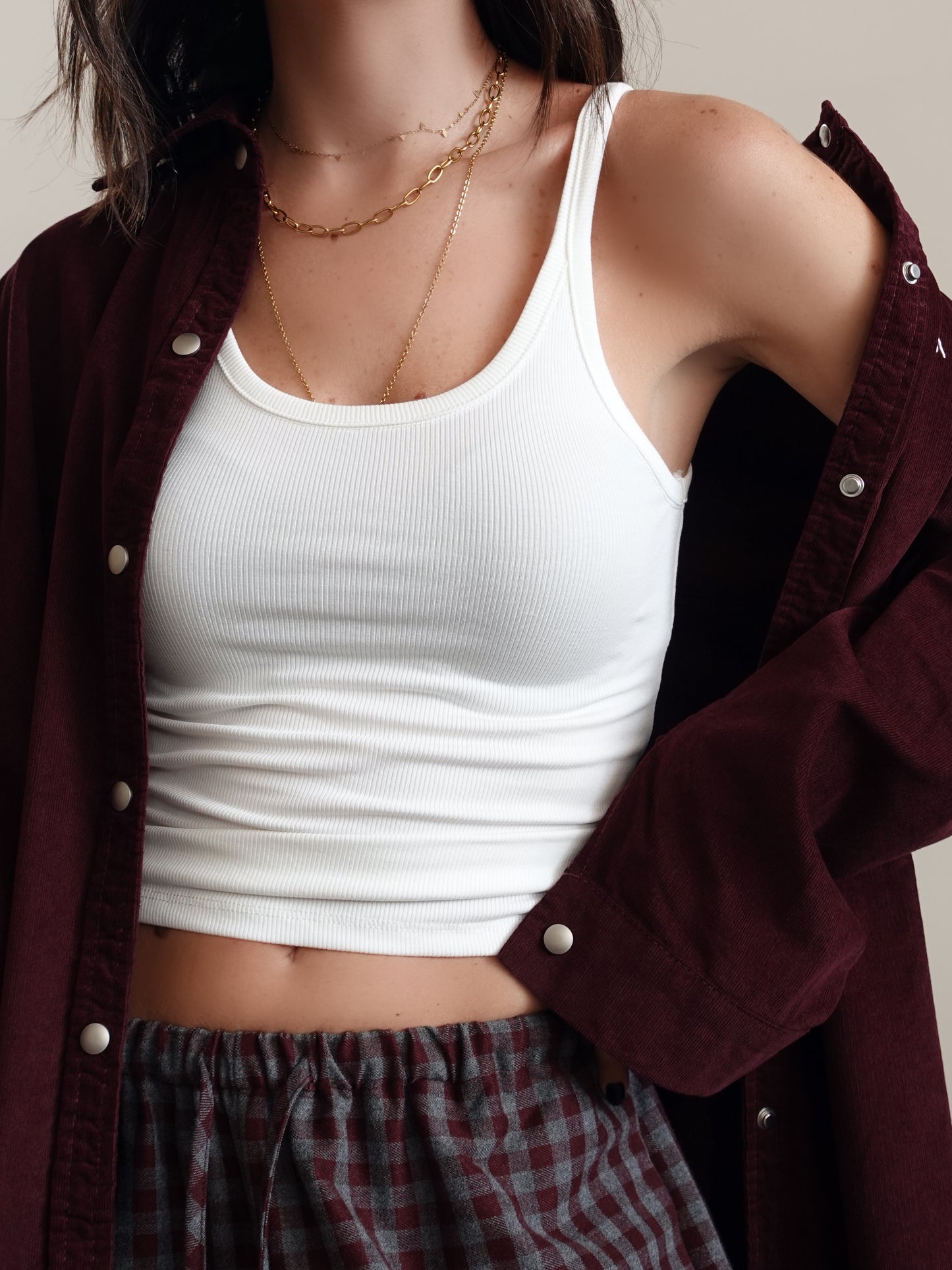 CANOTTA BASIC A COSTE - BIANCO TS-665