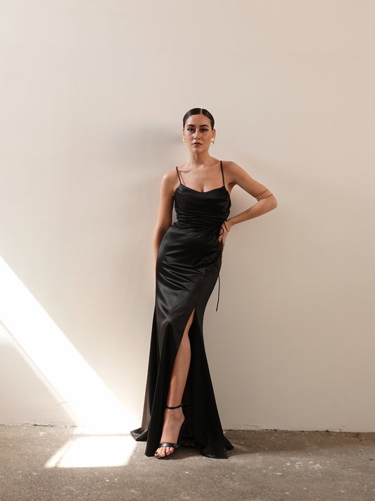 LONG DRESS RAYA - NERO 35057