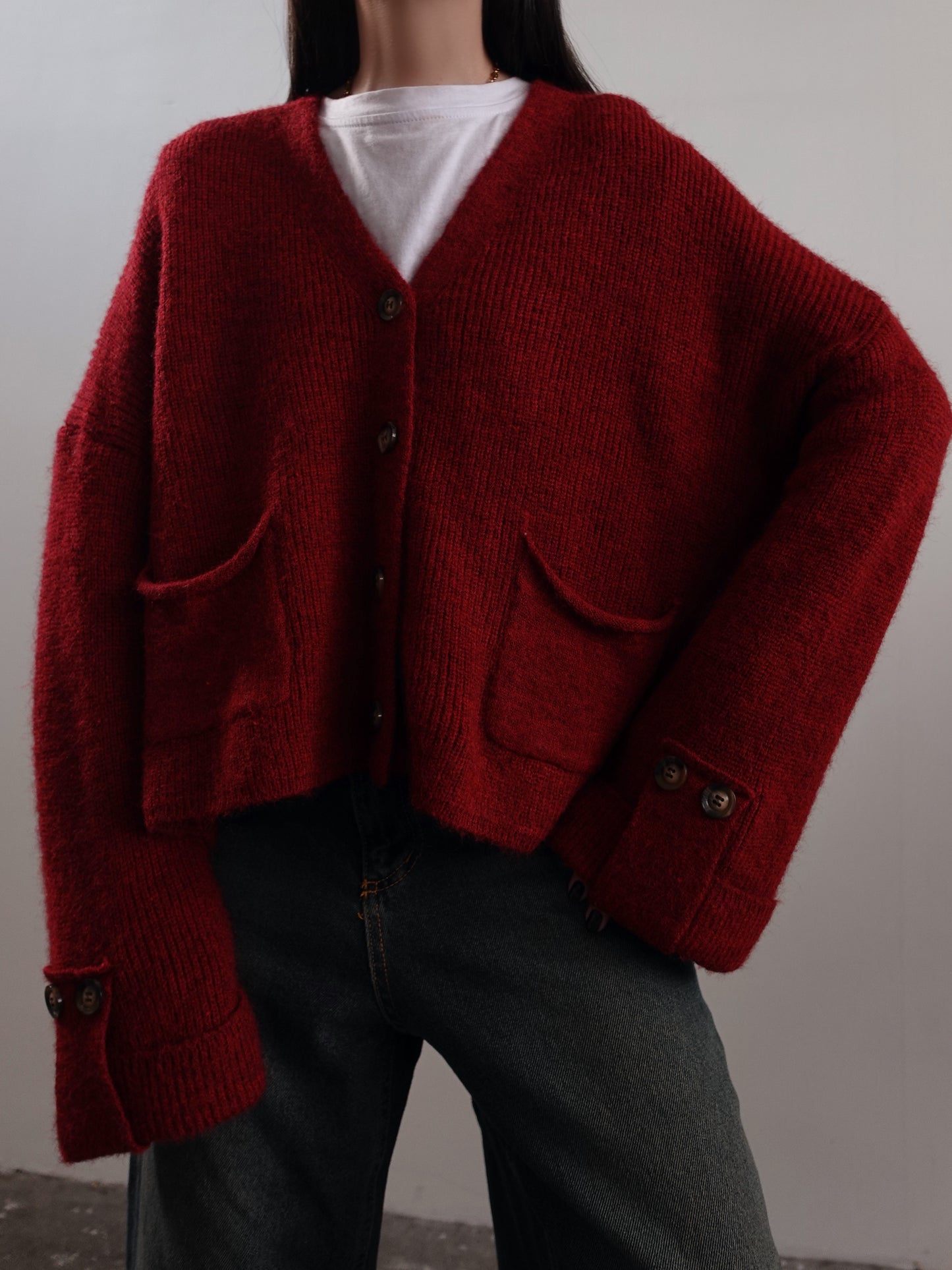 CARDIGAN IN LANA COURMAYEUR (+ COLORI) 7100