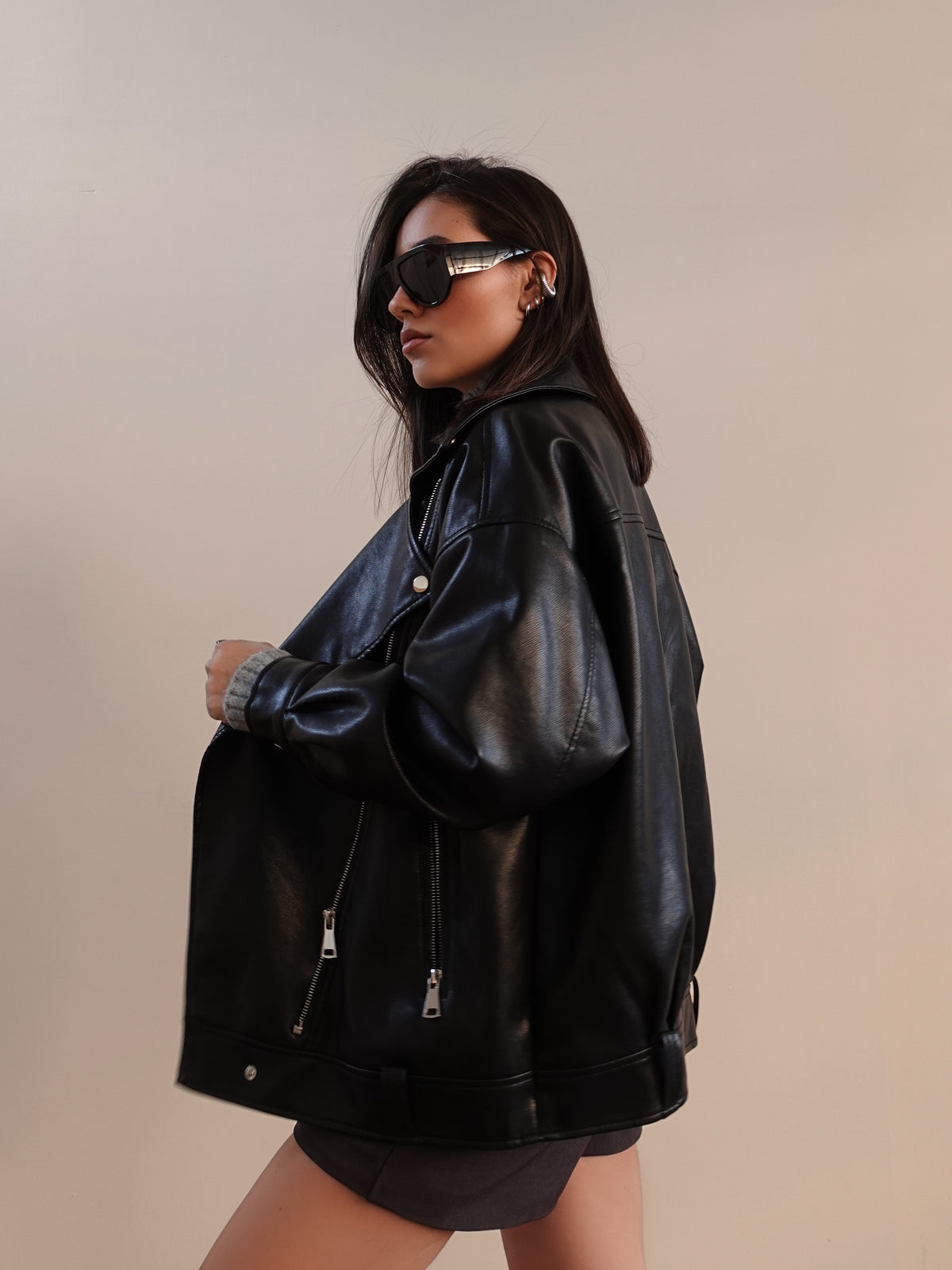 CHIODO OVER IN ECOPELLE NEW - NERO 01332