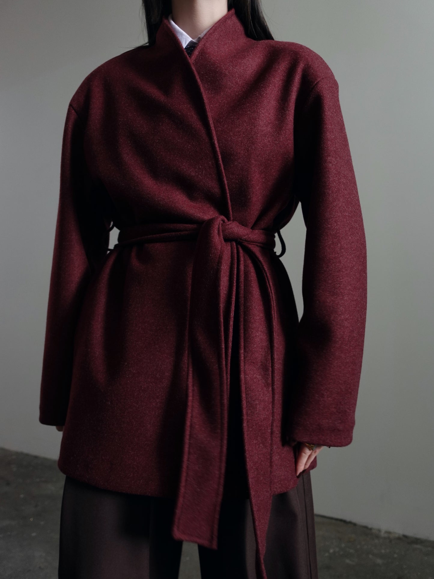 CAPPOTTO PARIS CON CINTURA - BORDEAUX 6758