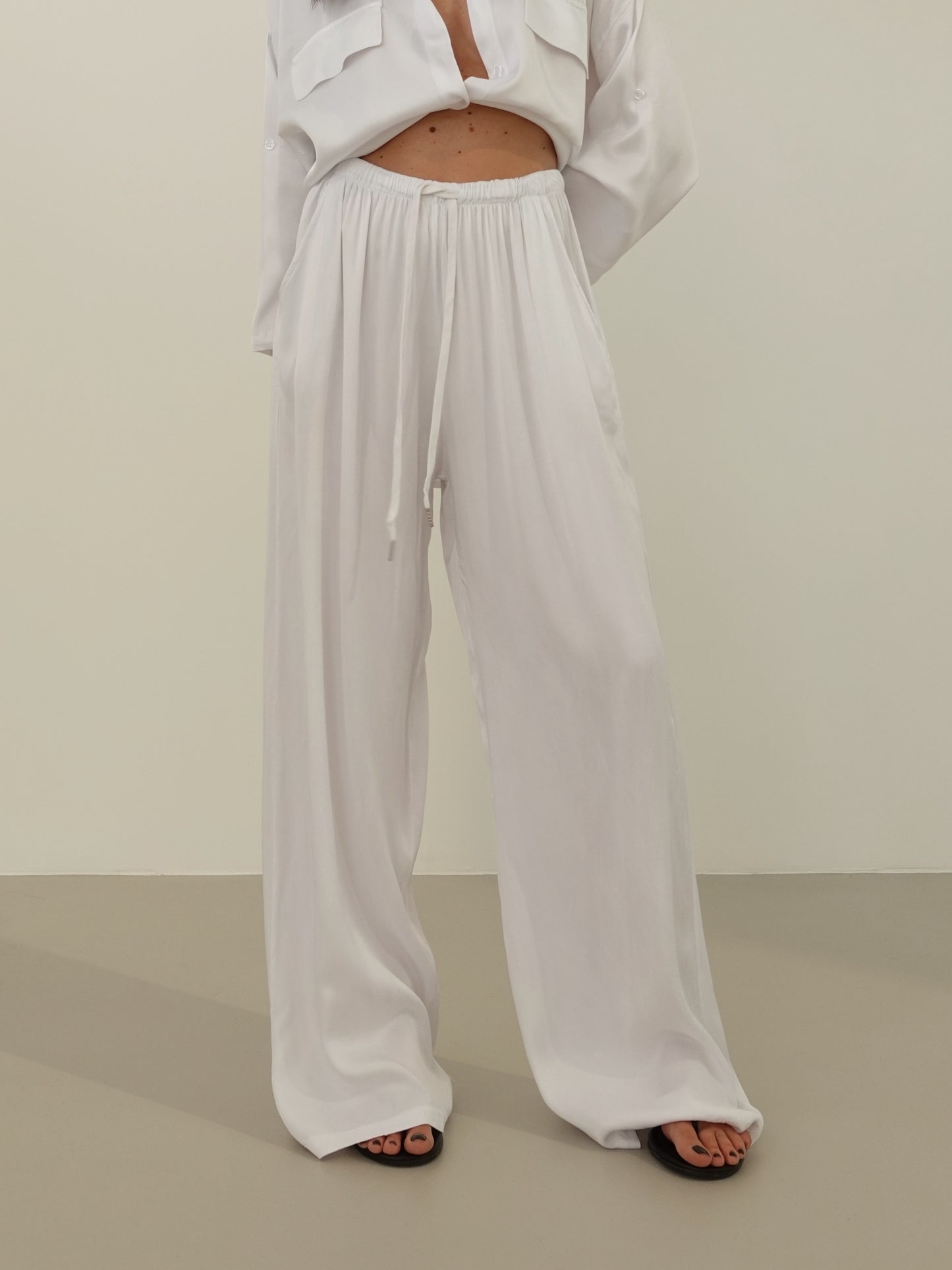 PANTALACCIO SATIN - BIANCO 24205