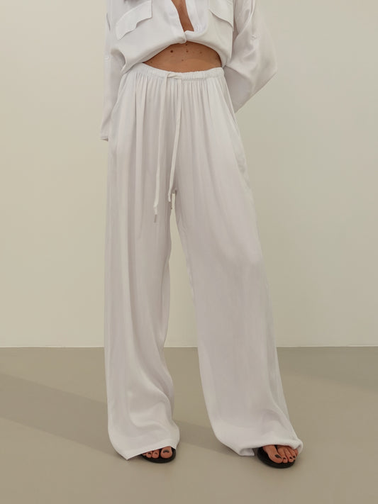 PANTALACCIO SATIN - BIANCO 24205