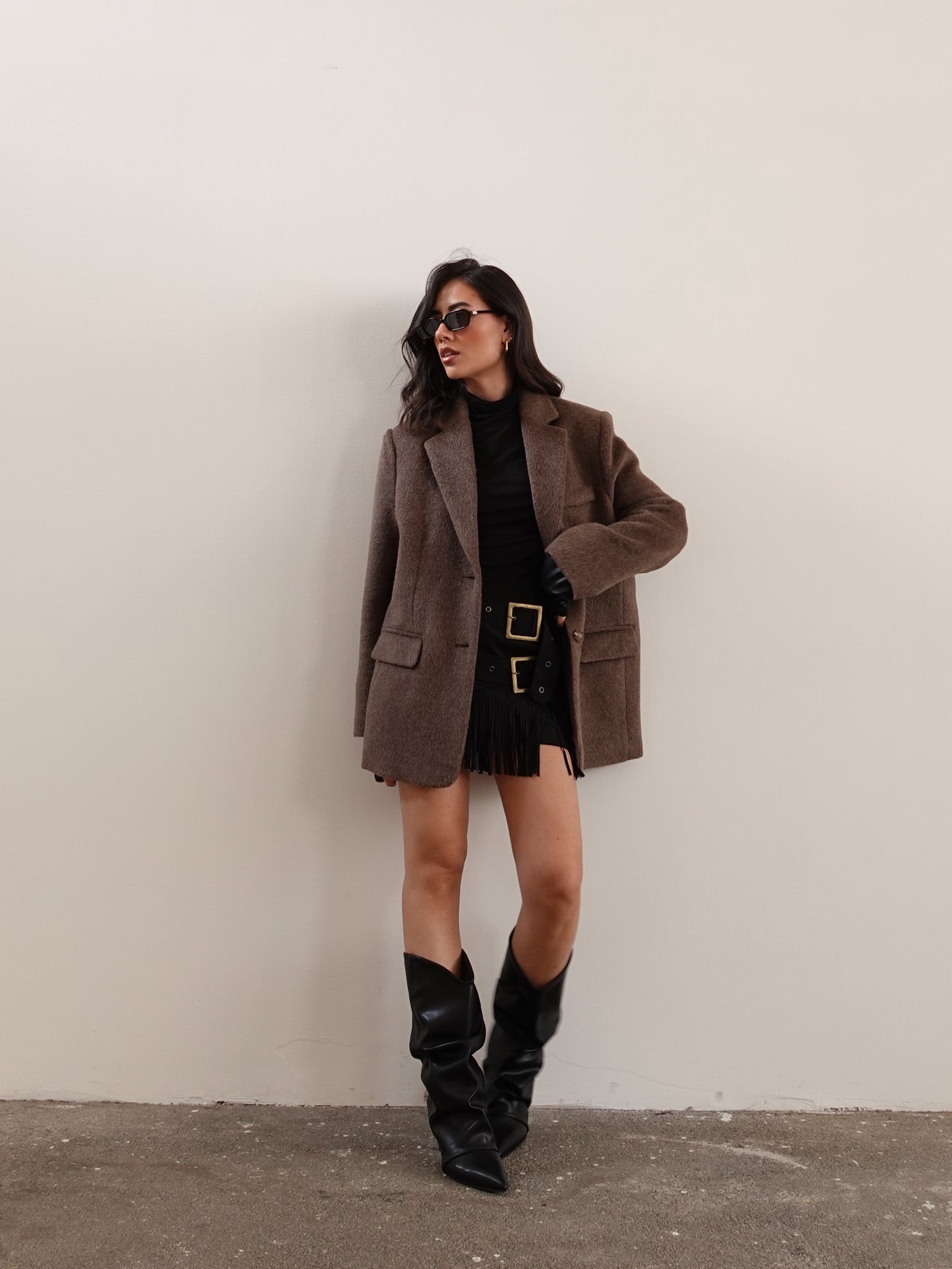 GIACCA/CAPPOTTO IN LANA OVERSIZE - CAFFE' 2321