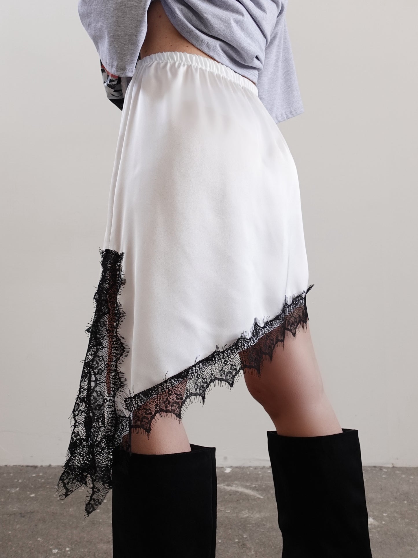 GONNA LINGERIE ASIMMETRICA - BIANCO 60180
