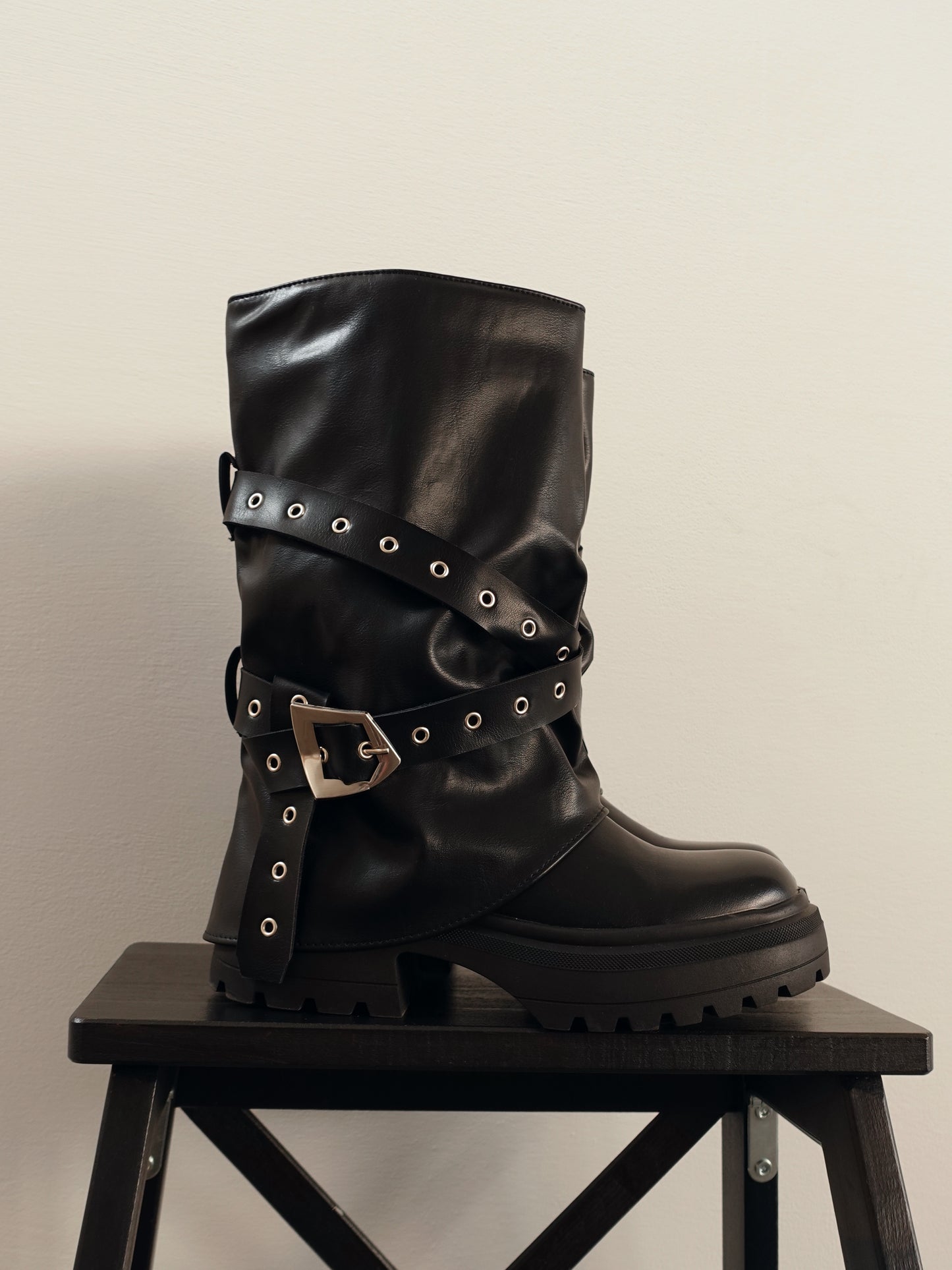 STIVALETTO BIKER - NERO 7515-01