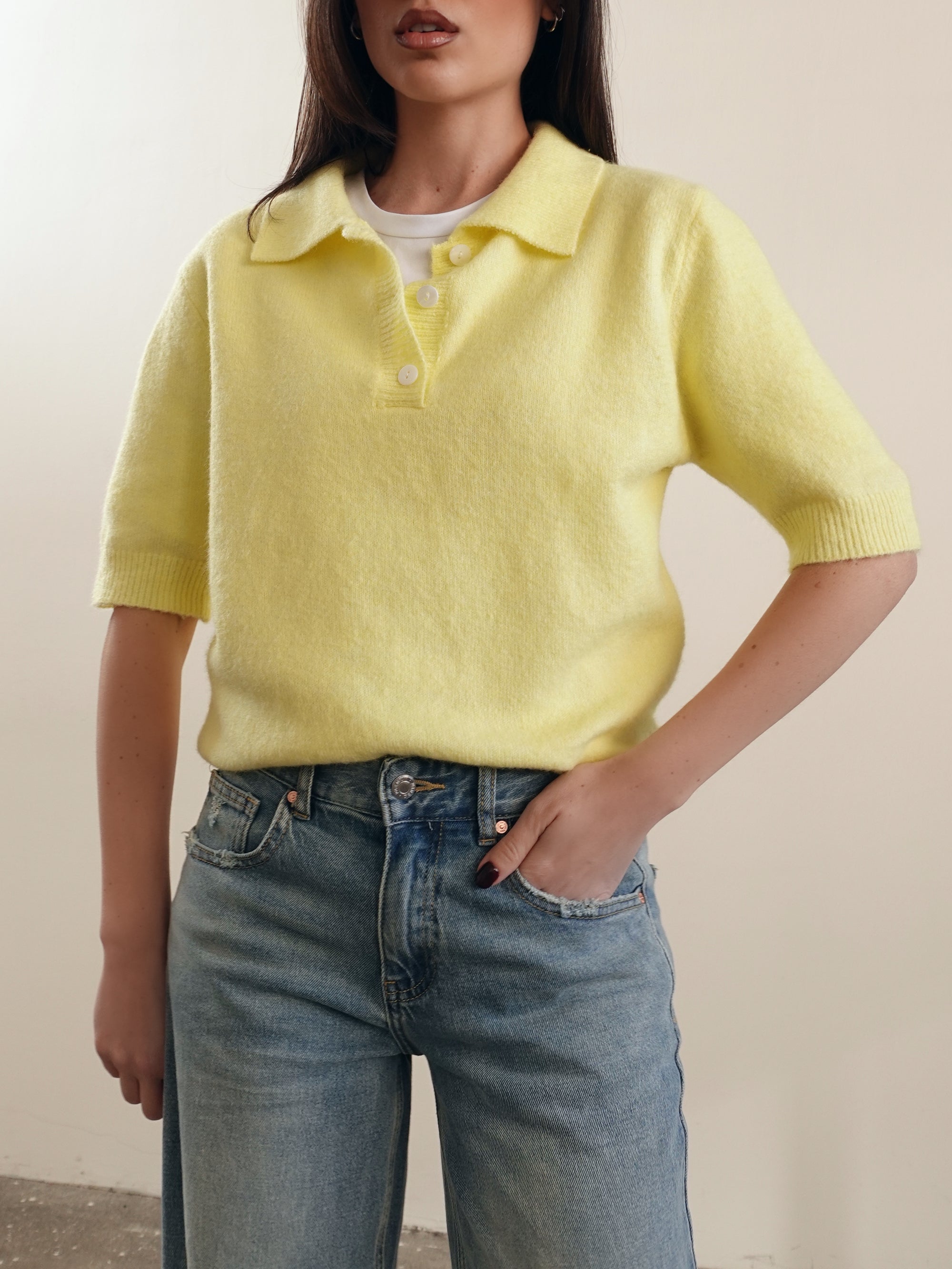 POLO SOFT MEZZA MANICA - GIALLO 301